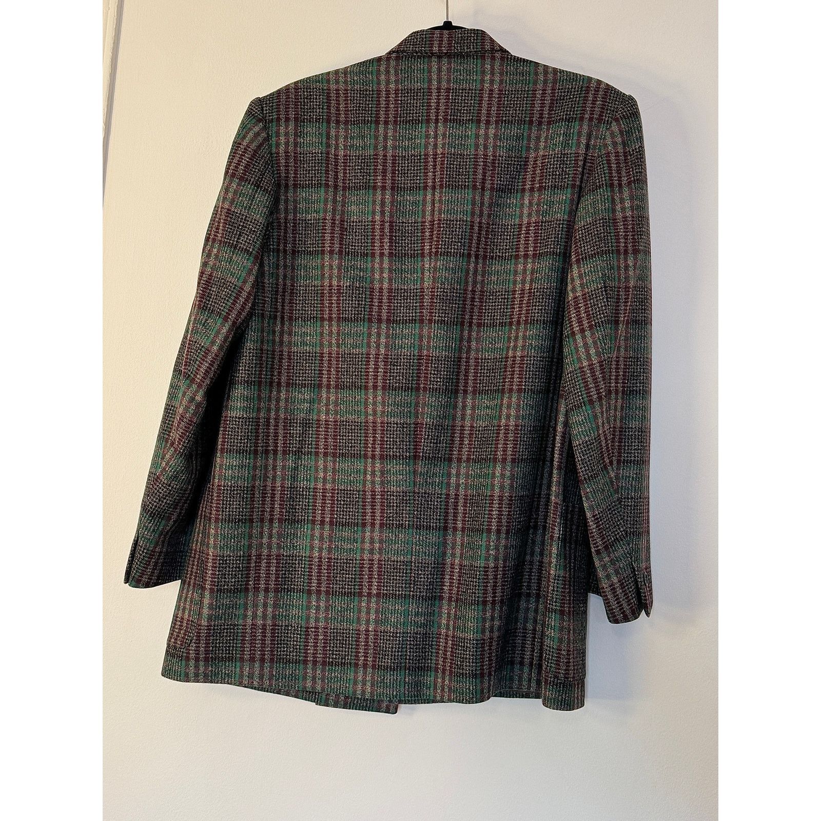 Kenzo Kenzo Women's Multicolor Wool Check Weave Double Jacket Size M / US 6-8 / IT 42-44 - 2 Thumbnail