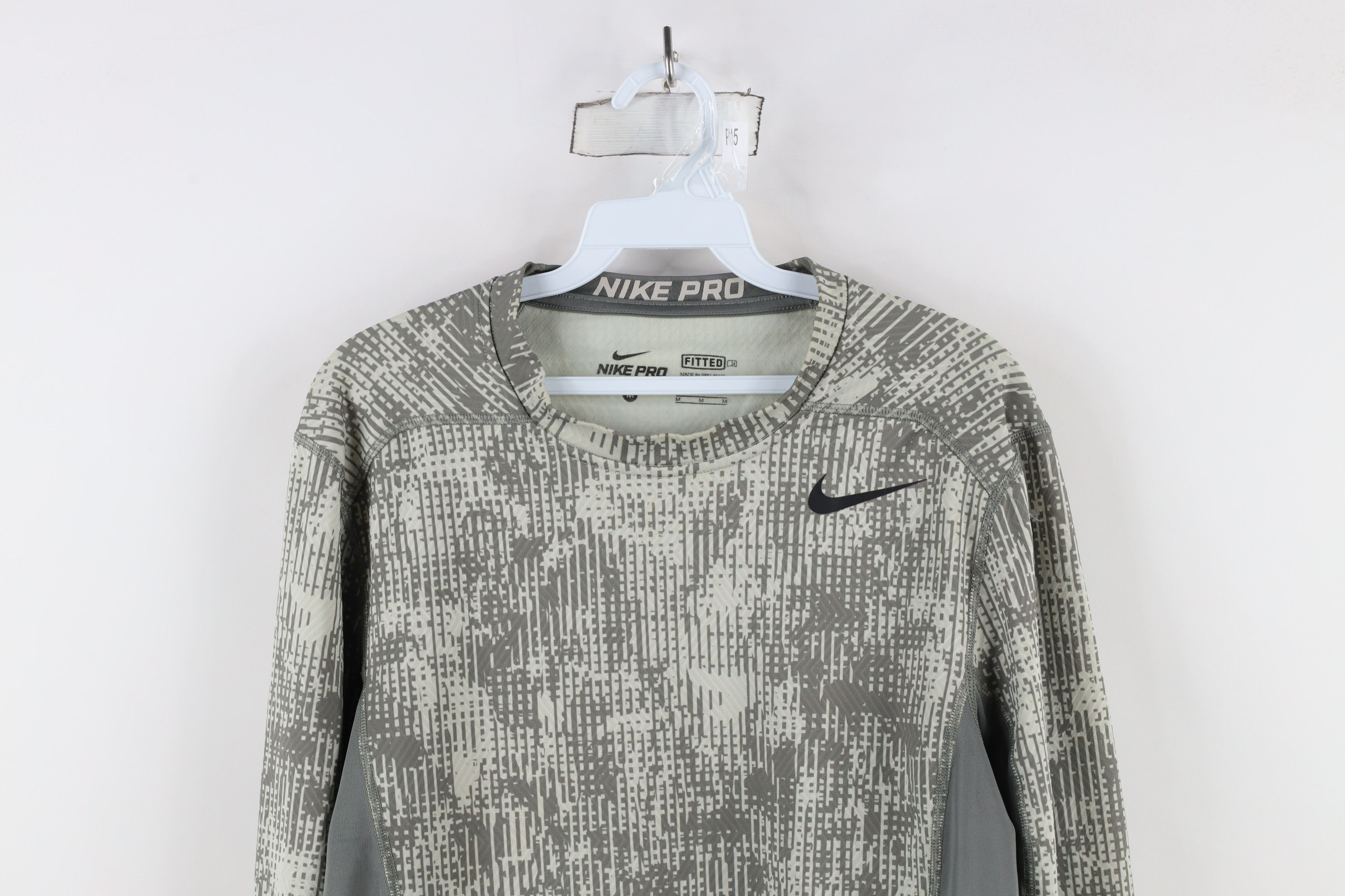 Nike × Vintage Nike Pro Compression Digi Camouflage Training Gym T-Shirt Size US M / EU 48-50 / 2 - 2 Thumbnail