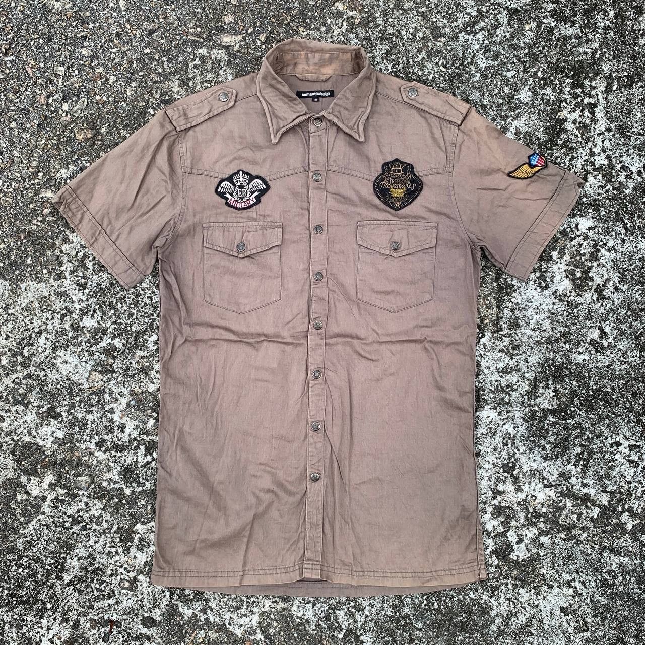 semanticdesign SEMANTIC DESIGN Double Pocket Short Sleeve Shirt Size US M / EU 48-50 / 2 - 1 Thumbnail