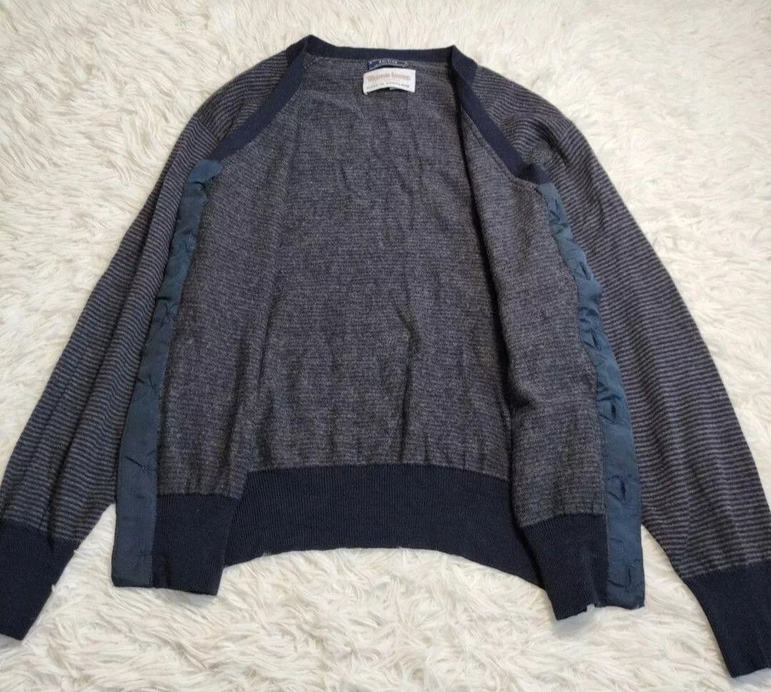 Edifice Japan × William Lockie William Lockie Edifice navy grey striped wool cardigan Size US S / EU 44-46 / 1 - 3 Thumbnail