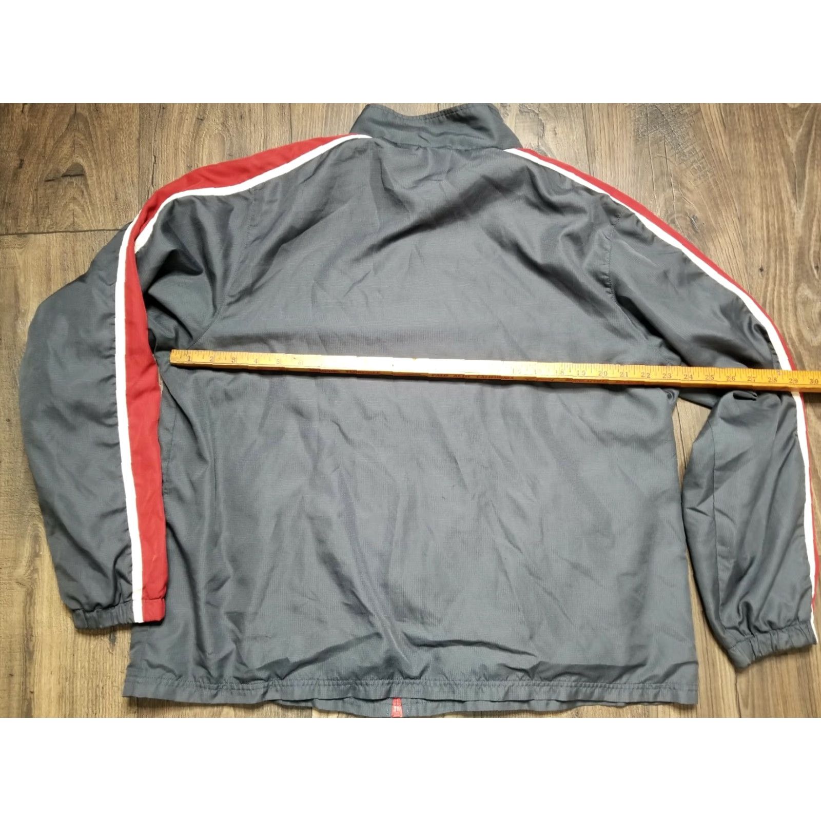 Starter VINTAGE Starter Jacket Windbreaker Nylon Gray Size XL Men's Regular Full Zip Lightweight Casual Jacket Size US L / EU 52-54 / 3 - 2 Thumbnail