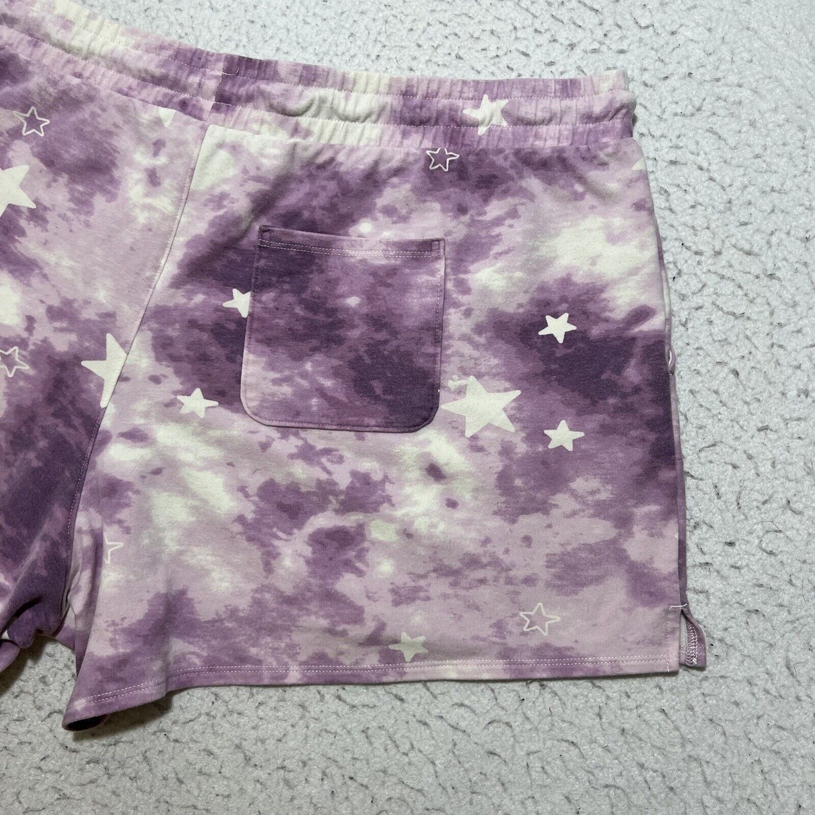 Wildfox WildFox Starry Sweat Shorts 4" Inseam Loungewear Purple Size 40" / US 18 - 7 Thumbnail