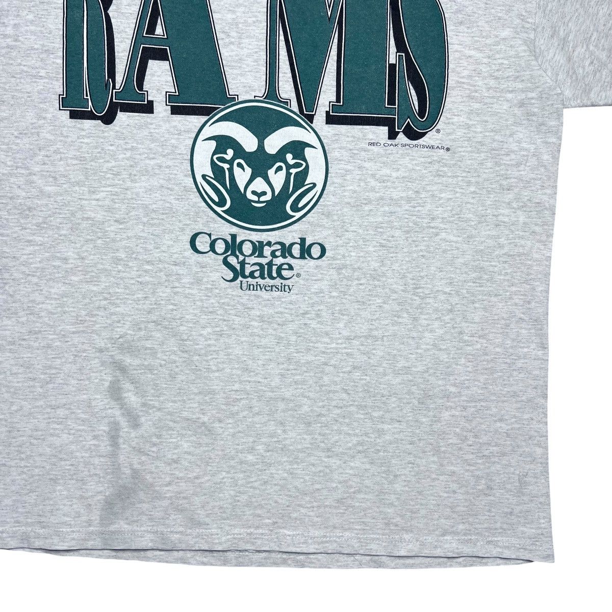 NCAA Vtg 1990s NCAA Colorado State Rams Spell Out 3D Logo T-Shirt Size US XXL / EU 58 / 5 - 8 Thumbnail