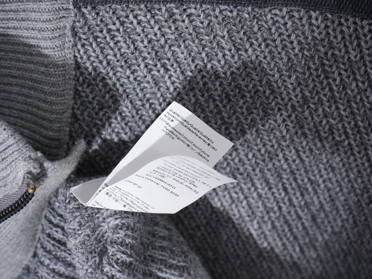 Hugo Boss HUGO BOSS 1/4 Hafl Zip Sweater Cotton Gray Size XL Size US XL / EU 56 / 4 - 7 Thumbnail