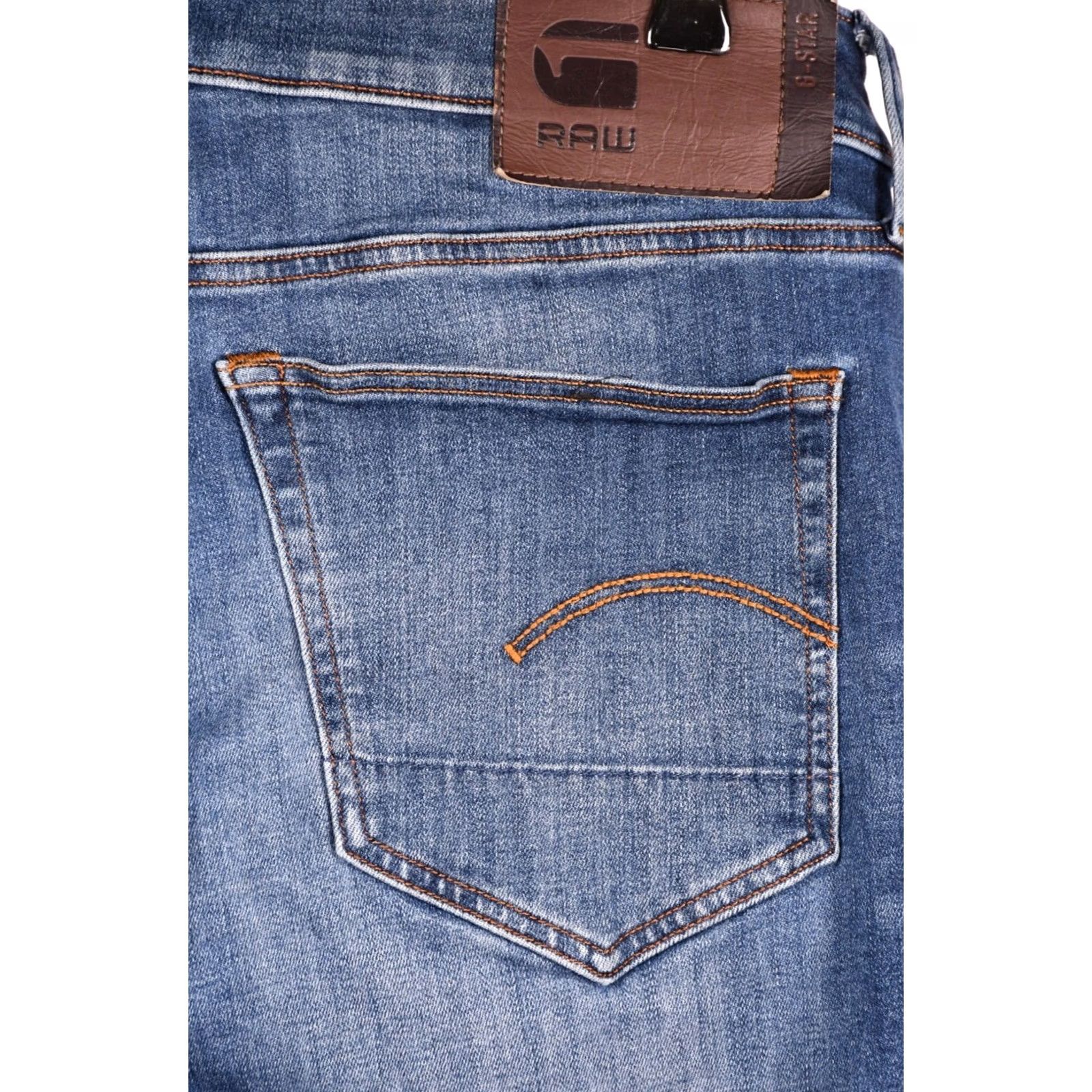 G-Star G-Star Raw 3301 Slim 1/2 Denim Shorts Adult Men Size 36 Blue Slim Denim 91% Cotton 8% Elastomultiester 1% Elastane Size US 36 / EU 52 - 7 Thumbnail