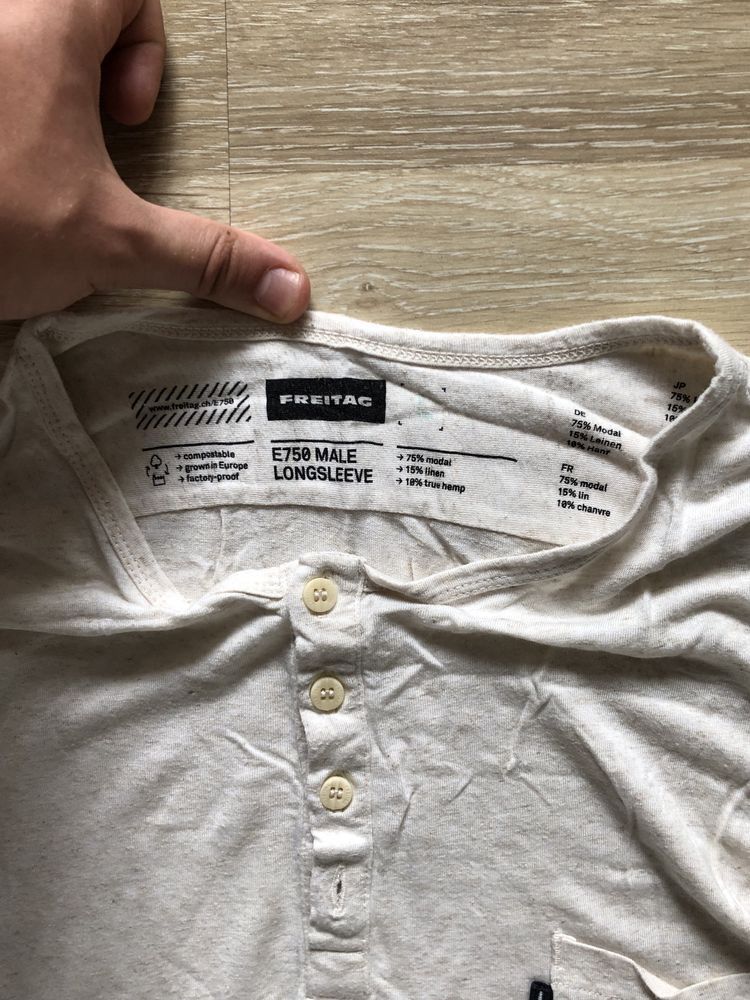 Freitag Freitag henley longsleeve Size US L / EU 52-54 / 3 - 3 Thumbnail