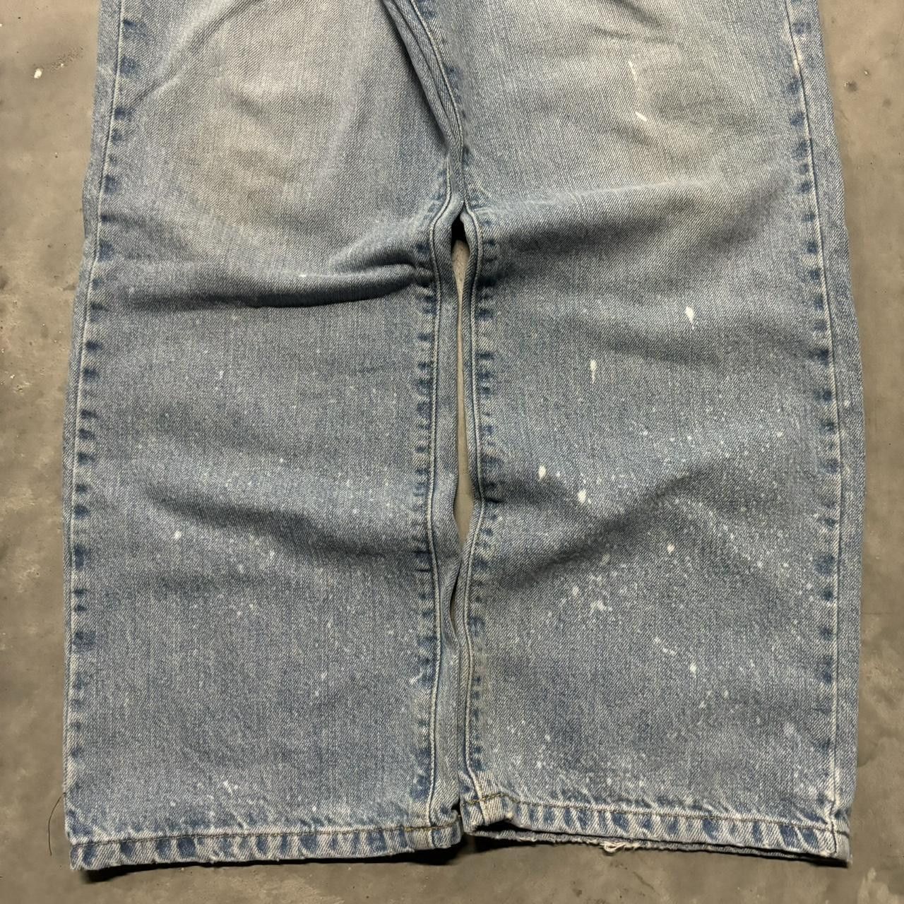 Japanese Brand × Vintage Crazy Vintage Y2K/2000s Light Wash Skater Denim Jeans! Size US 36 / EU 52 - 6 Thumbnail