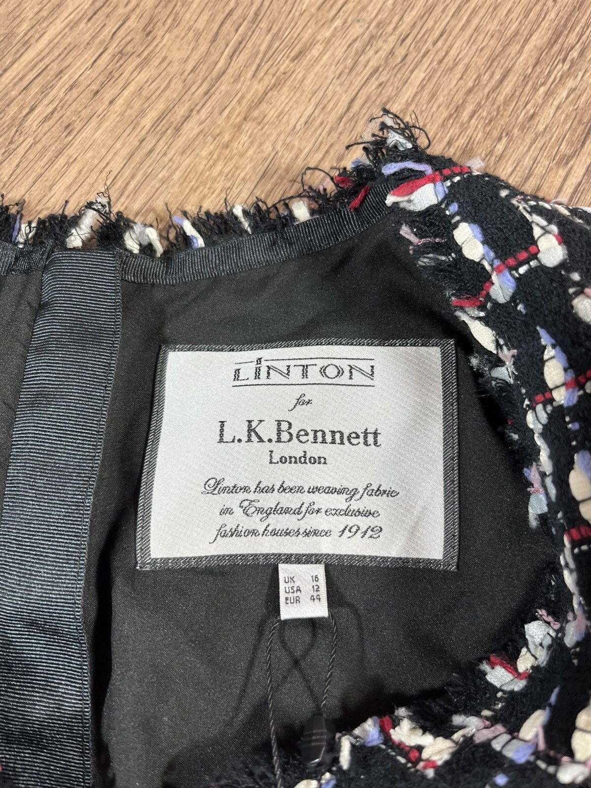 LK Bennett LINTON For LK Bennett London Tweed Dress Size XL / US 12-14 / IT 48-50 - 6 Thumbnail