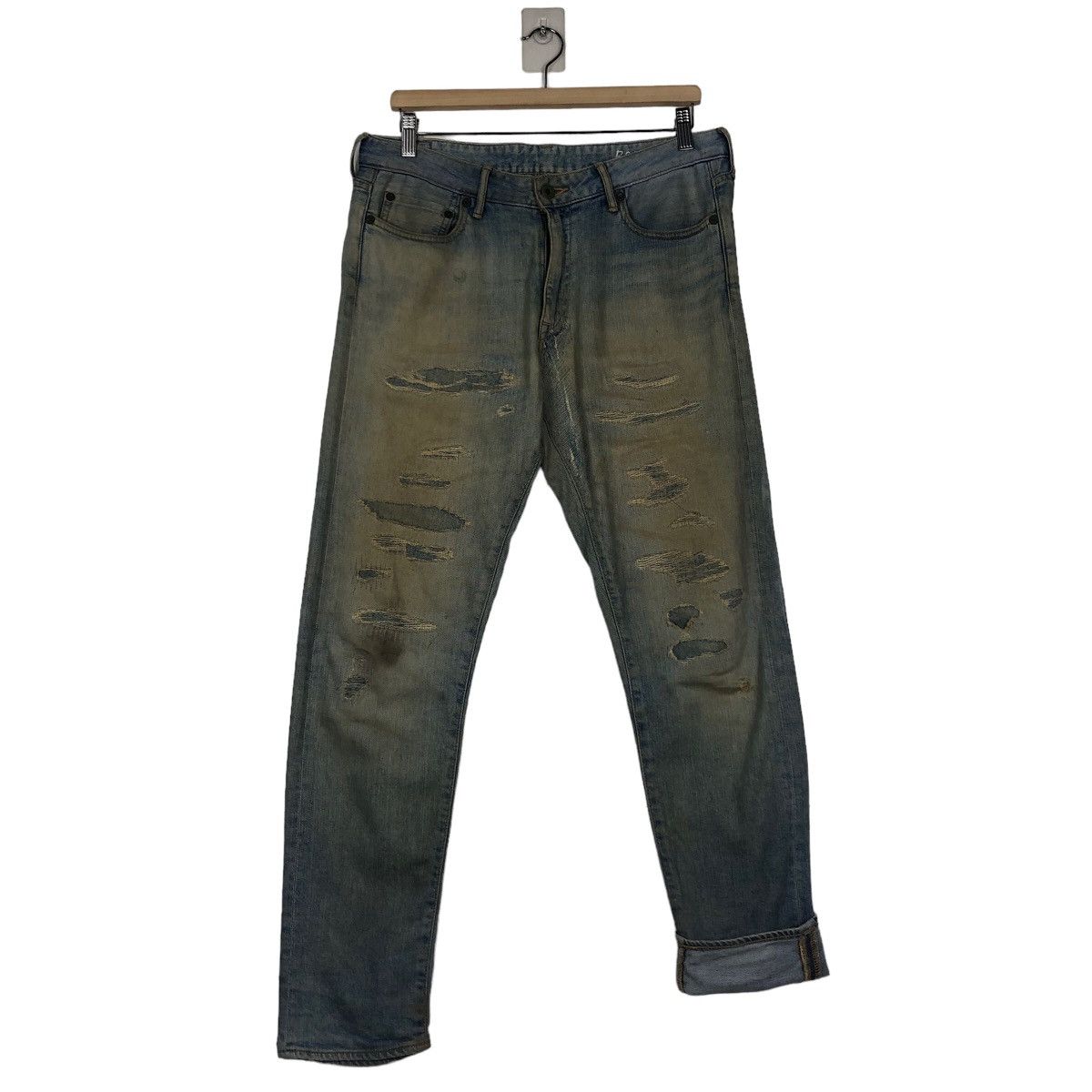 Japanese Brand 🔥VINTAGE DENIM JEANS BEVERLY JAPAN ISSEY MIYAKE Size US 34 / EU 50 - 13 Thumbnail