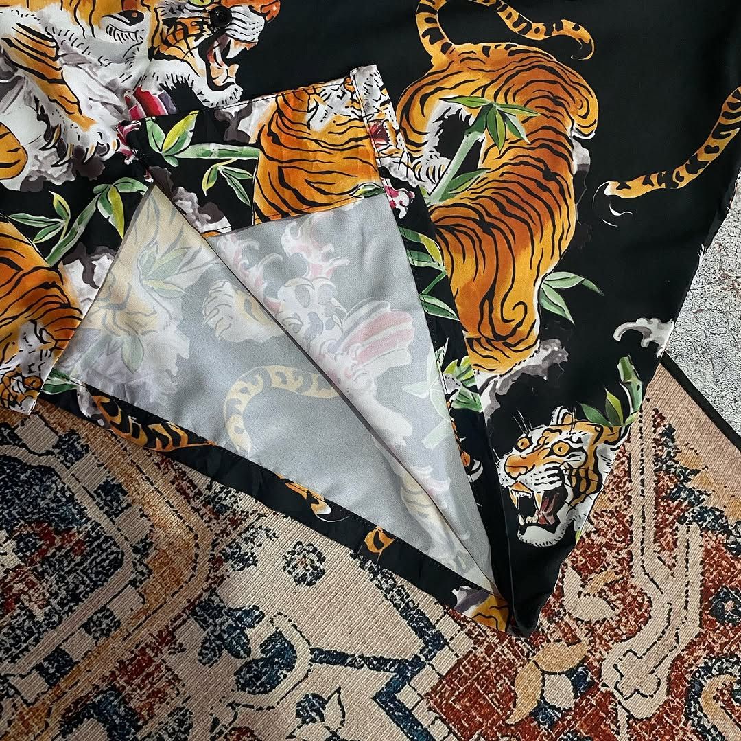 Japanese Brand Hawaian Shirt Tiger Size US XL / EU 56 / 4 - 4 Thumbnail