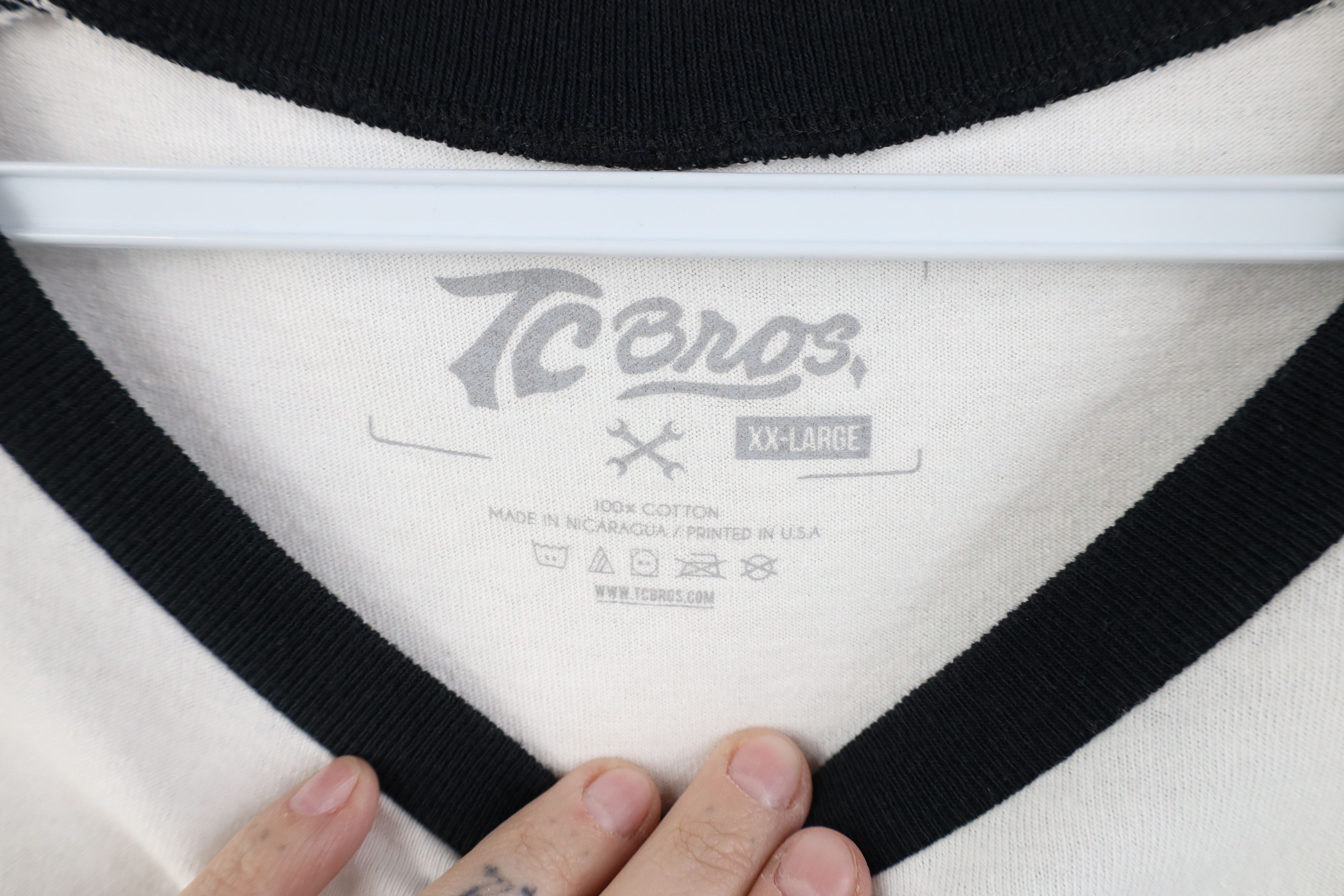 Vintage TC Bros Tiger Motorcycle Parts 3/4 Sleeve Raglan T-Shirt Size US XXL / EU 58 / 5 - 6 Thumbnail