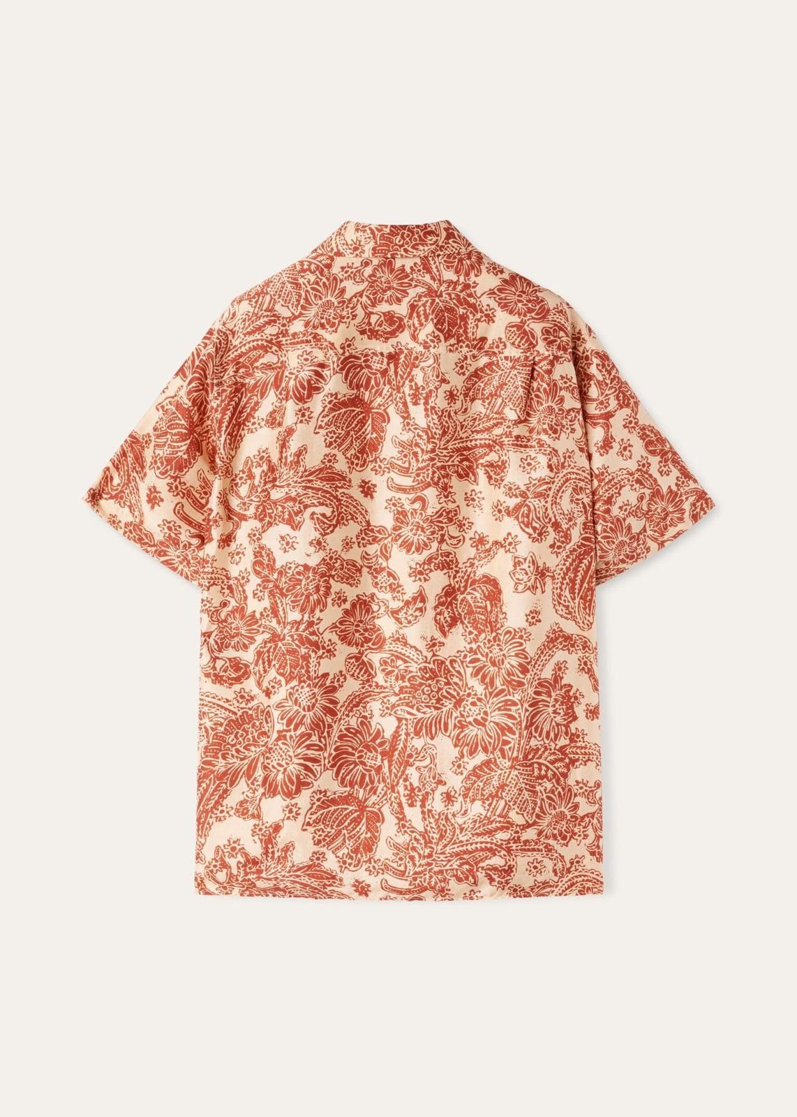 Loro Piana o1srvl11e0725 FAO0508 Silk Isoble Shirt in White/Red Size L / US 10 / IT 46 - 2 Thumbnail