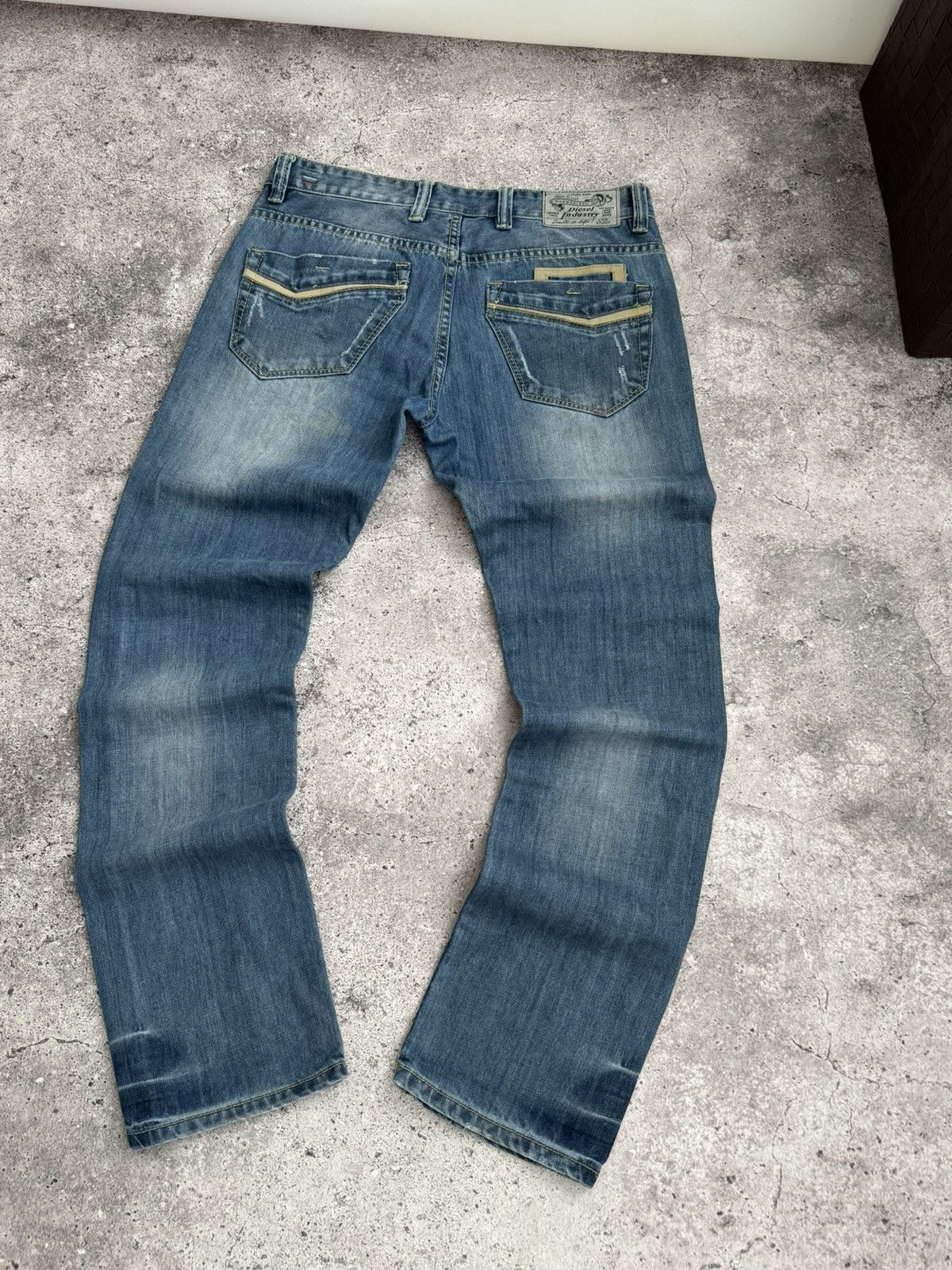 Diesel × Vintage Vintage Diesel Y2K distressed dirty jeans pants Size US 33 - 13 Thumbnail