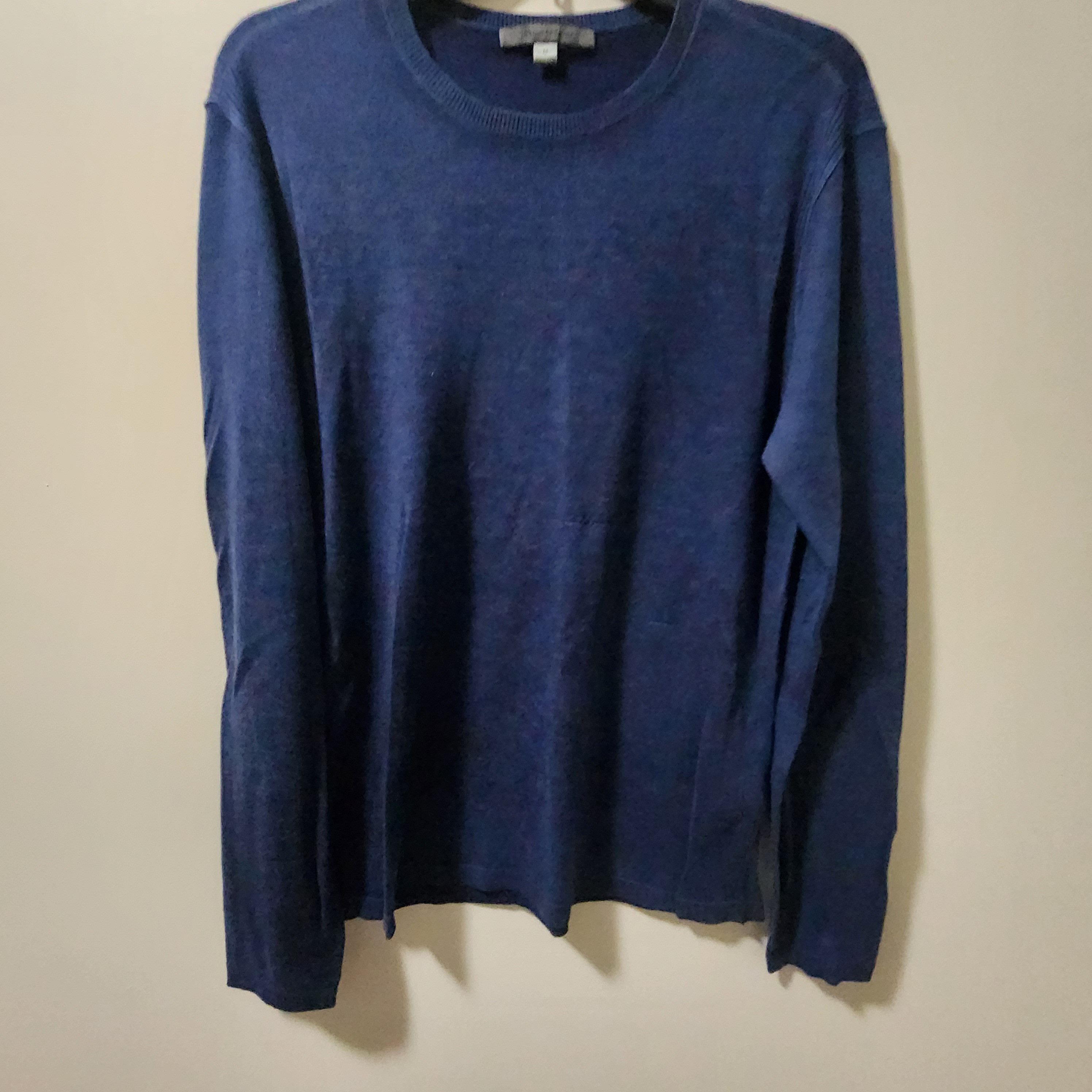 John Varvatos Navy Blue Long Sleeve Crewneck Sweater Knit