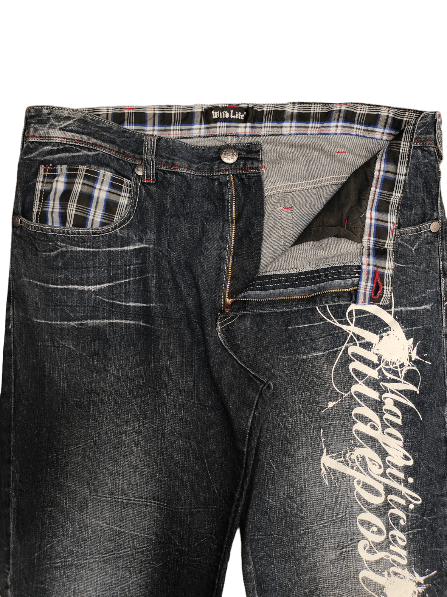 If Six Was Nine Japanese Brand Wild Life Denim Pants Undercover Style Size US 38 / EU 54 - 7 Thumbnail