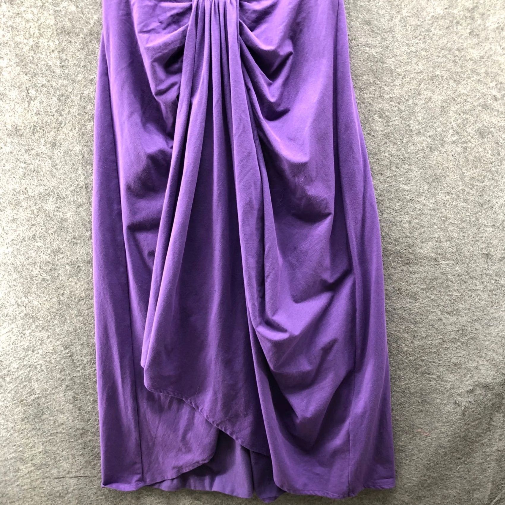 Rebecca Taylor Rebecca Taylor Drape Front Midi Dress Womens S Purple Sleeveless Cami Cross Back Size S / US 4 / IT 40 - 4 Thumbnail