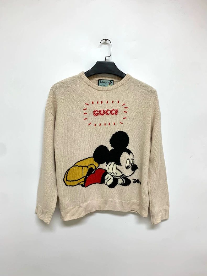 Gucci x Disney Mickey Sweater in Beige-dmc