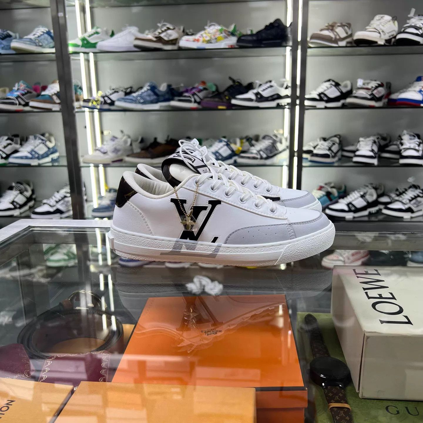 Louis Vuitton LV Charlie B&W Colorblock Sneaker 36 EU YH21479 Size US 5.5 / IT 35.5 - 2 Thumbnail