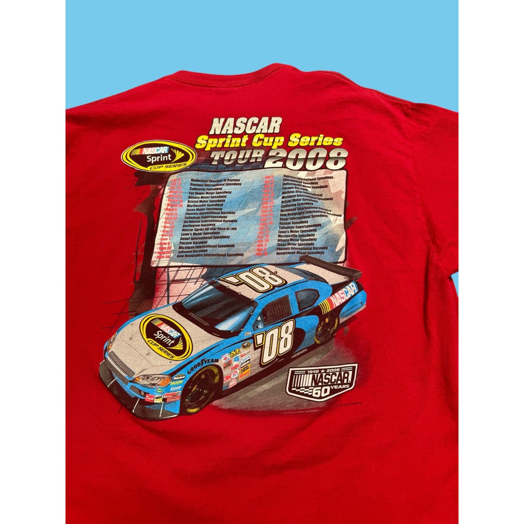 NASCAR NASCAR 2008 "Supercup Series Tour" T-Shirt Size US XXL / EU 58 / 5 - 6 Thumbnail