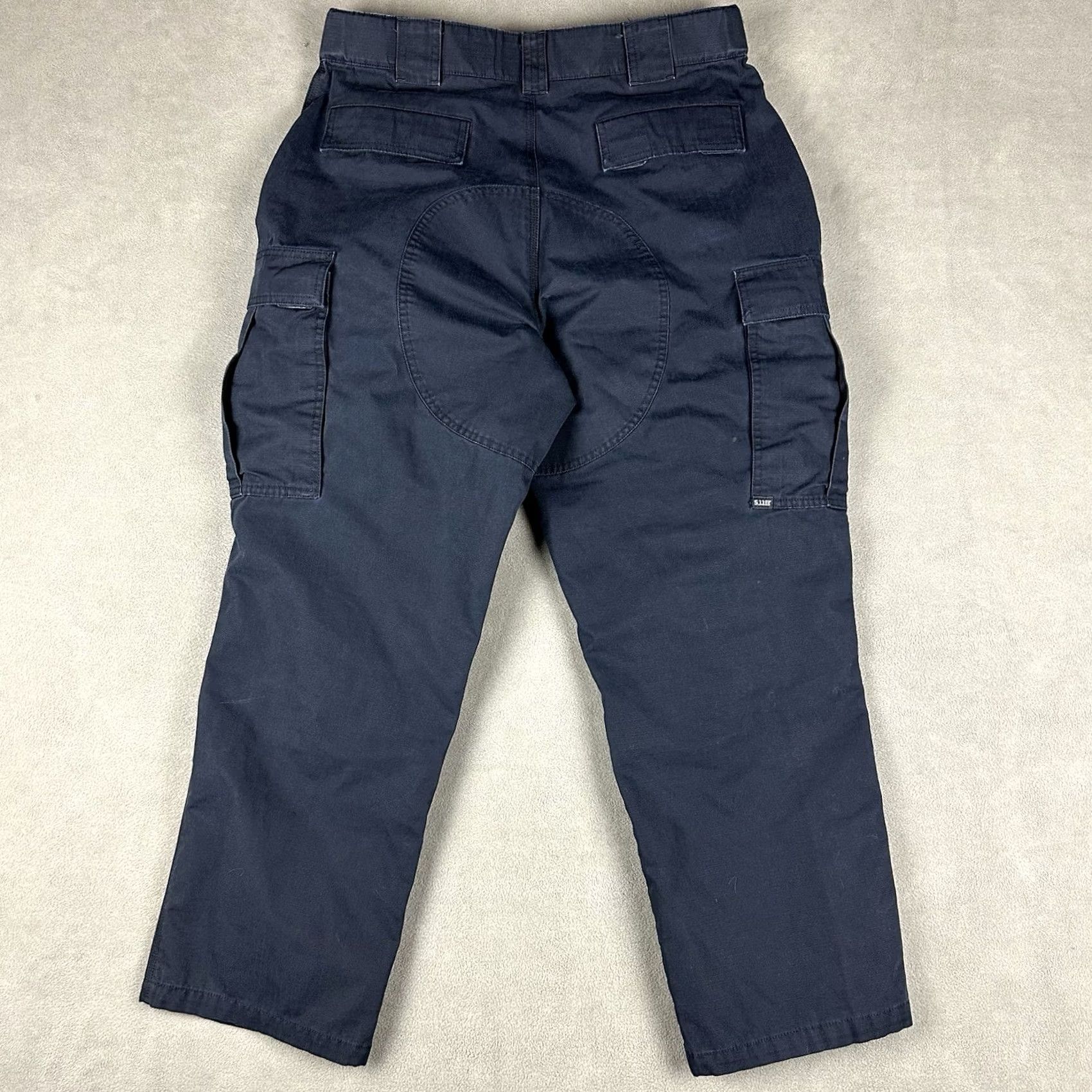 Vintage 5.11 Tactical Pants Mens Large Short Blue Cargo Ripstop TDU Workwear Army USA Size US 33 - 2 Thumbnail