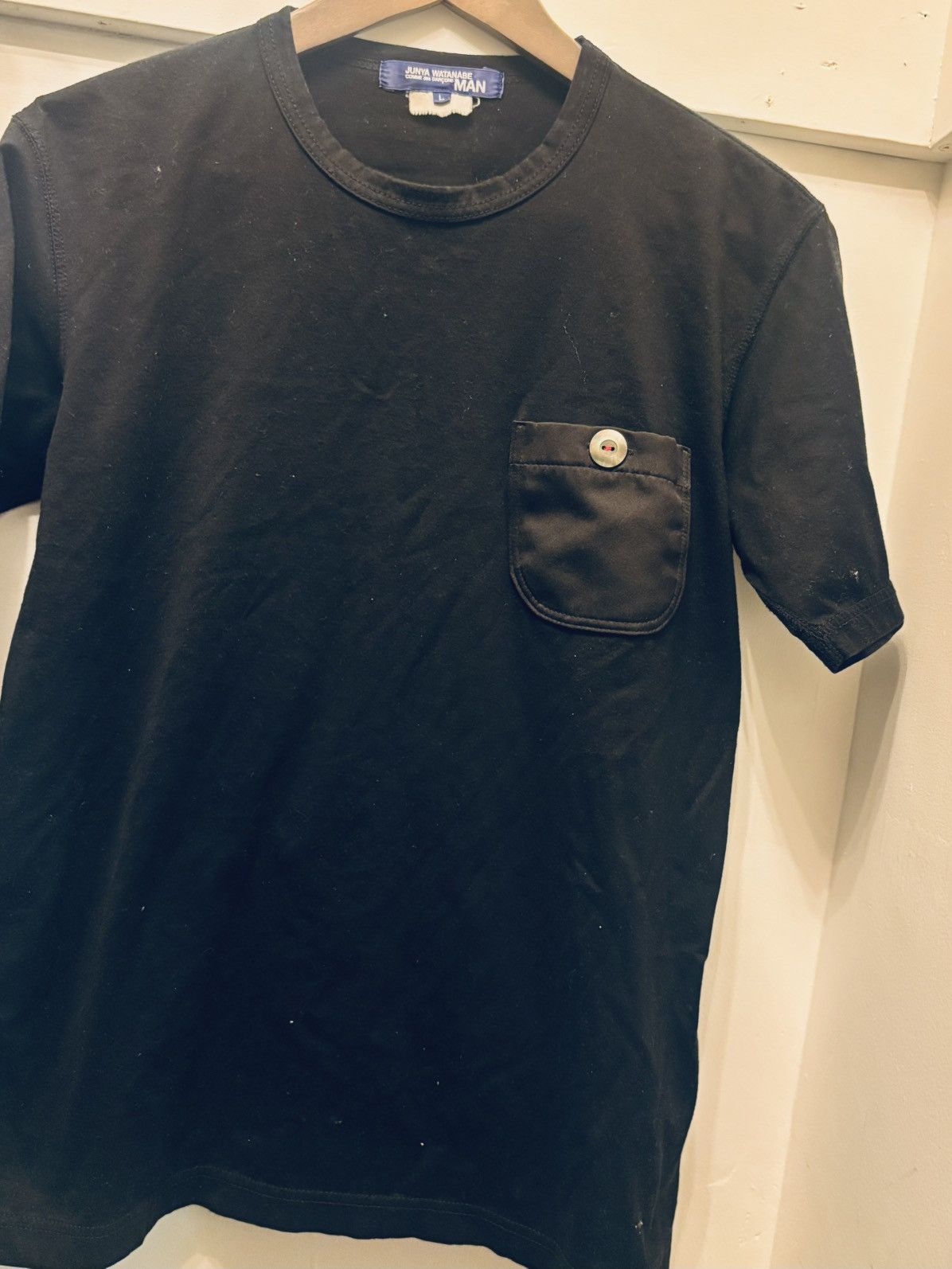 Junya Watanabe Junya Watanabe X Comme des Garcons Black Men's T-Shirt Size US L / EU 52-54 / 3 - 6 Thumbnail