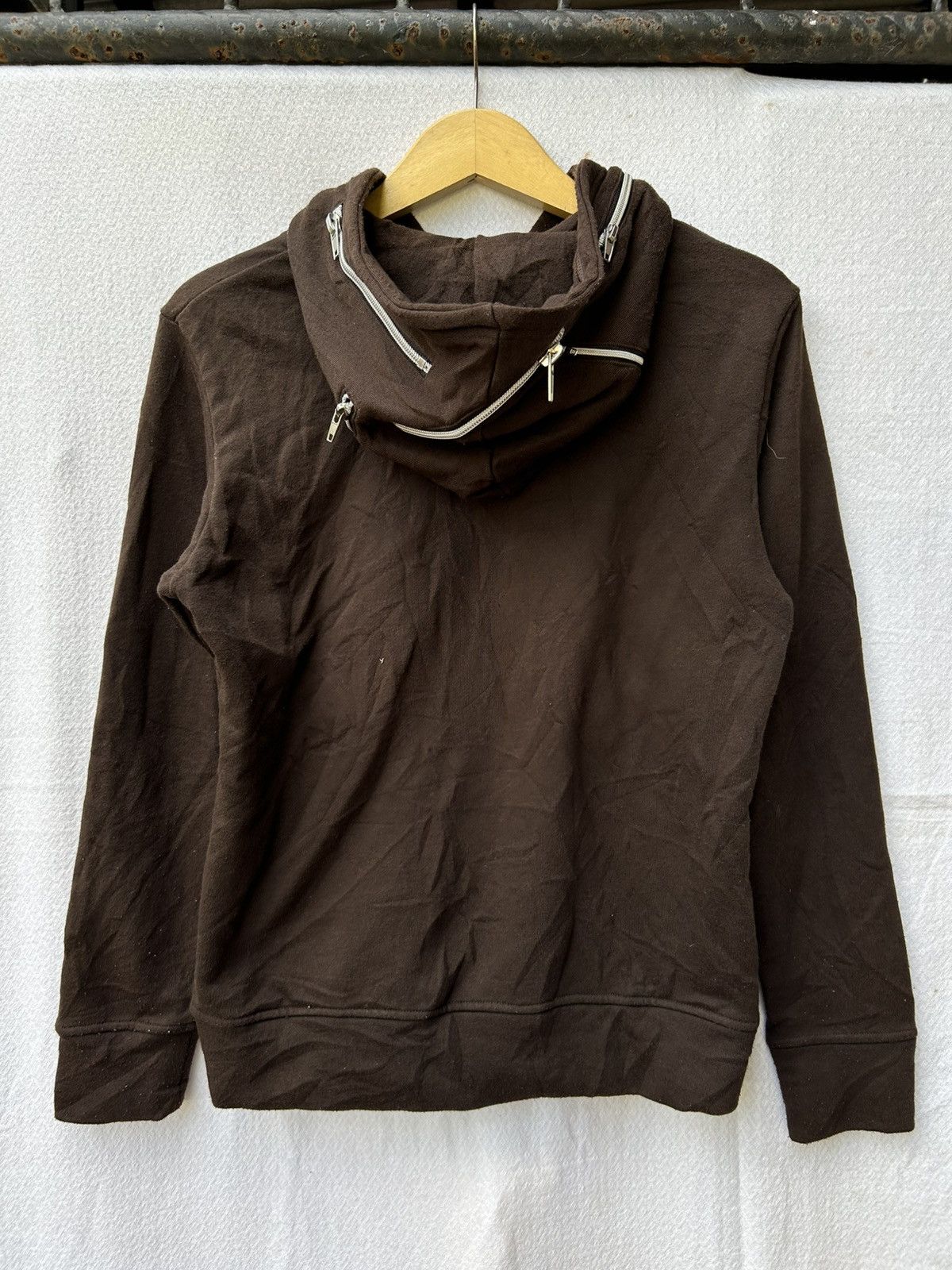 If Six Was Nine × Japanese Brand × Le Grande Bleu (L.G.B.) Semantic Design MultiZipper Hooded Sweatshirt Size US M / EU 48-50 / 2 - 3 Thumbnail
