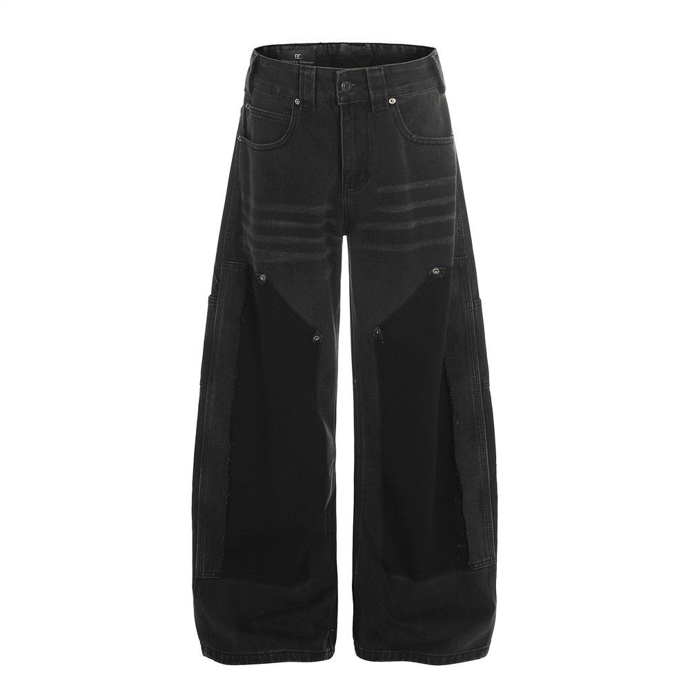 Jean American vintage washed distressed curved jeans for men. Size US 32 / EU 48 - 1 Thumbnail