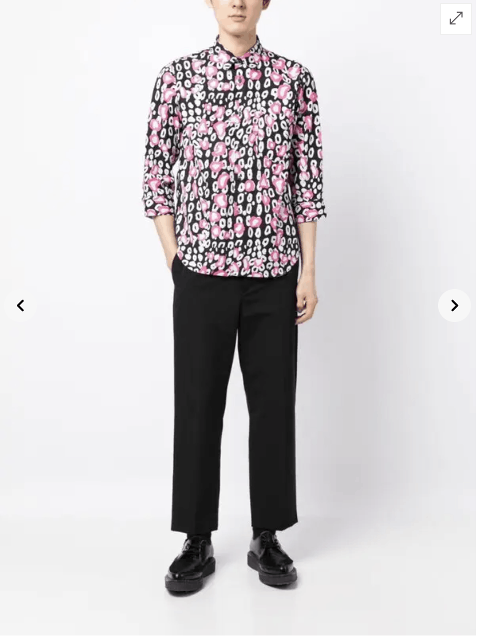 Comme des Garcons Black Black Comme des Garcons Leopard-print Cotton Shirt Size US M / EU 48-50 / 2 - 5 Thumbnail