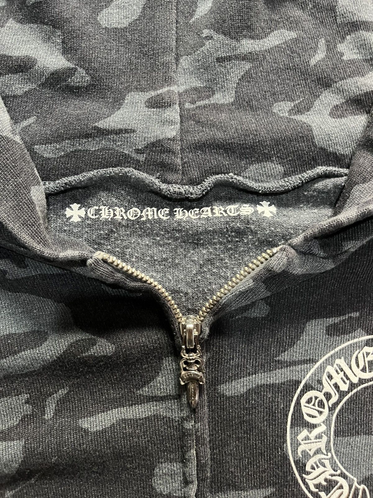 Chrome Hearts Chrome Heart Hoodie Zip Camo Horse Shoe Dagger Size US M / EU 48-50 / 2 - 3 Thumbnail
