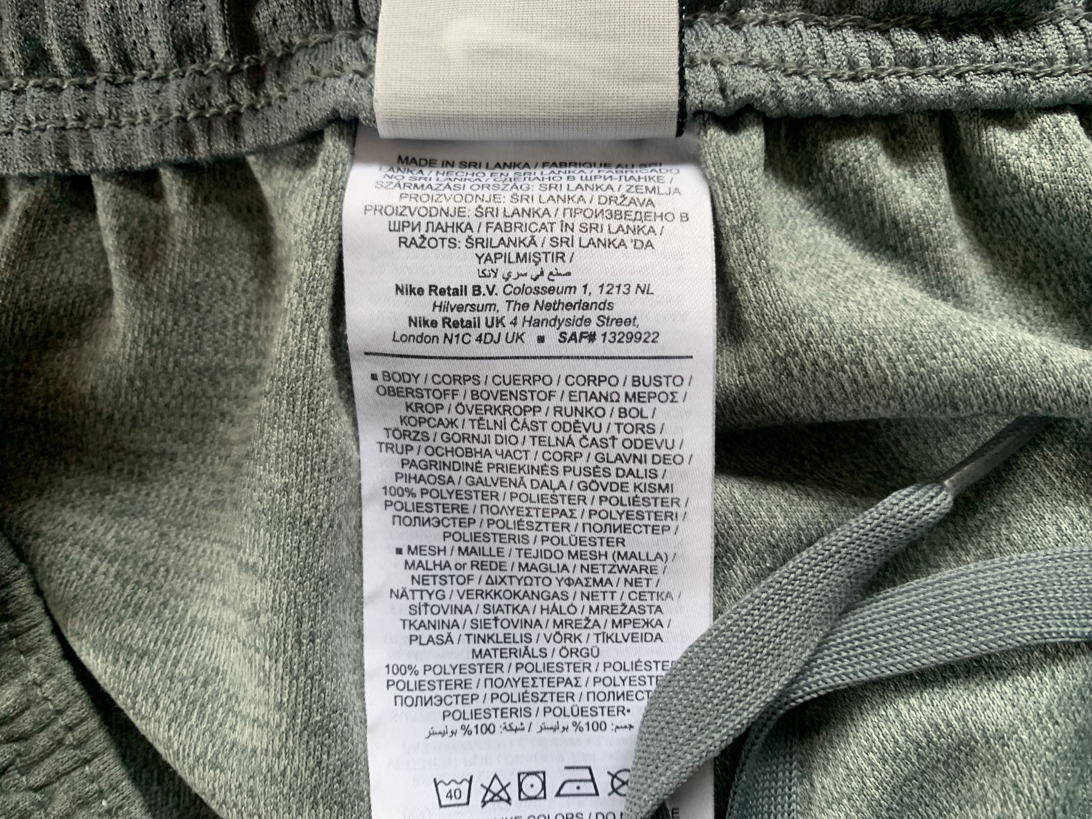 Nike Nike Dri-FIT Grey Training Pants Size US 34 / EU 50 - 6 Thumbnail
