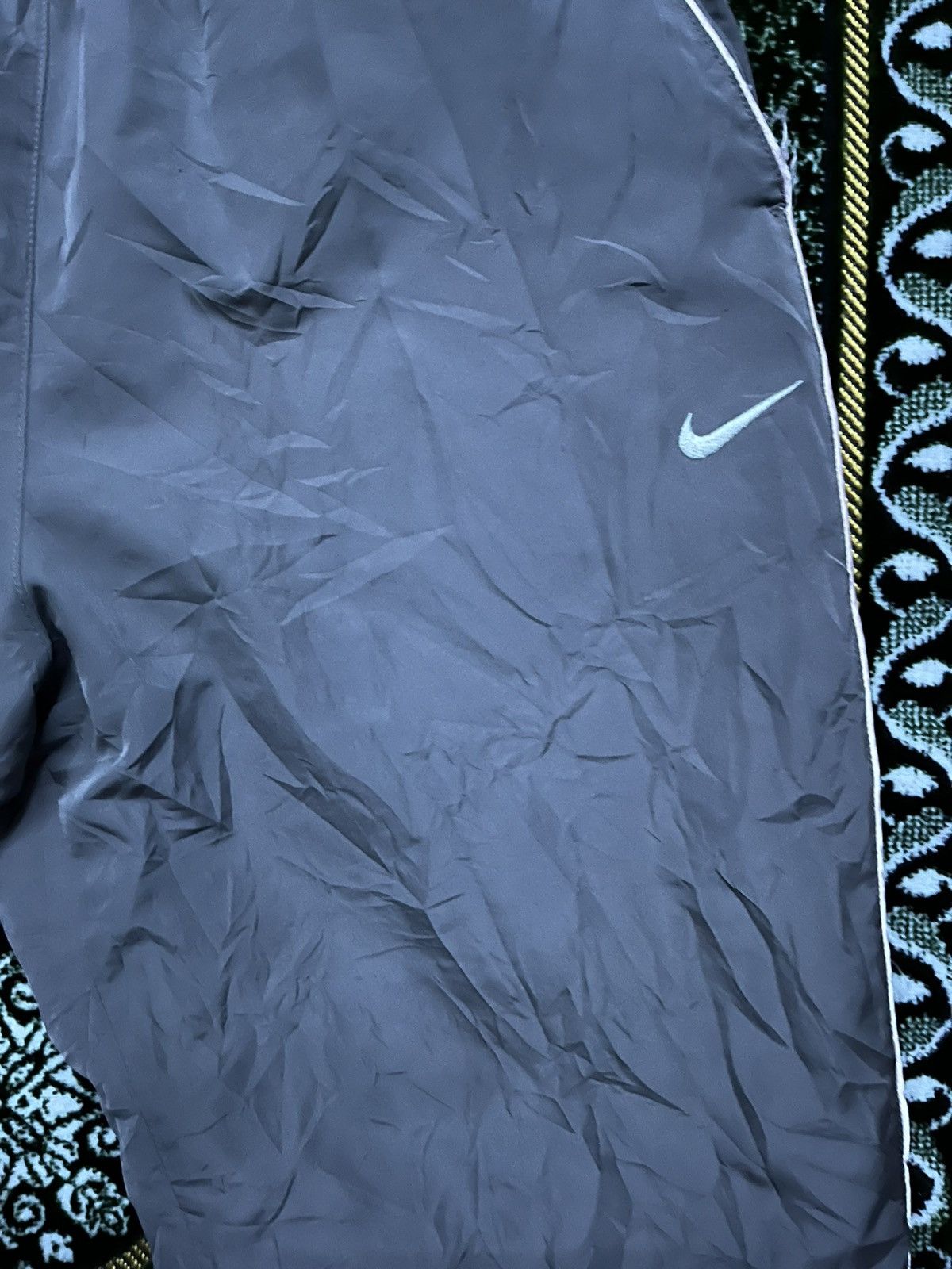 Nike Vintage Nike Track Pants | White Piping & Ankle Zips Size 30" / US 8 / IT 44 - 3 Thumbnail