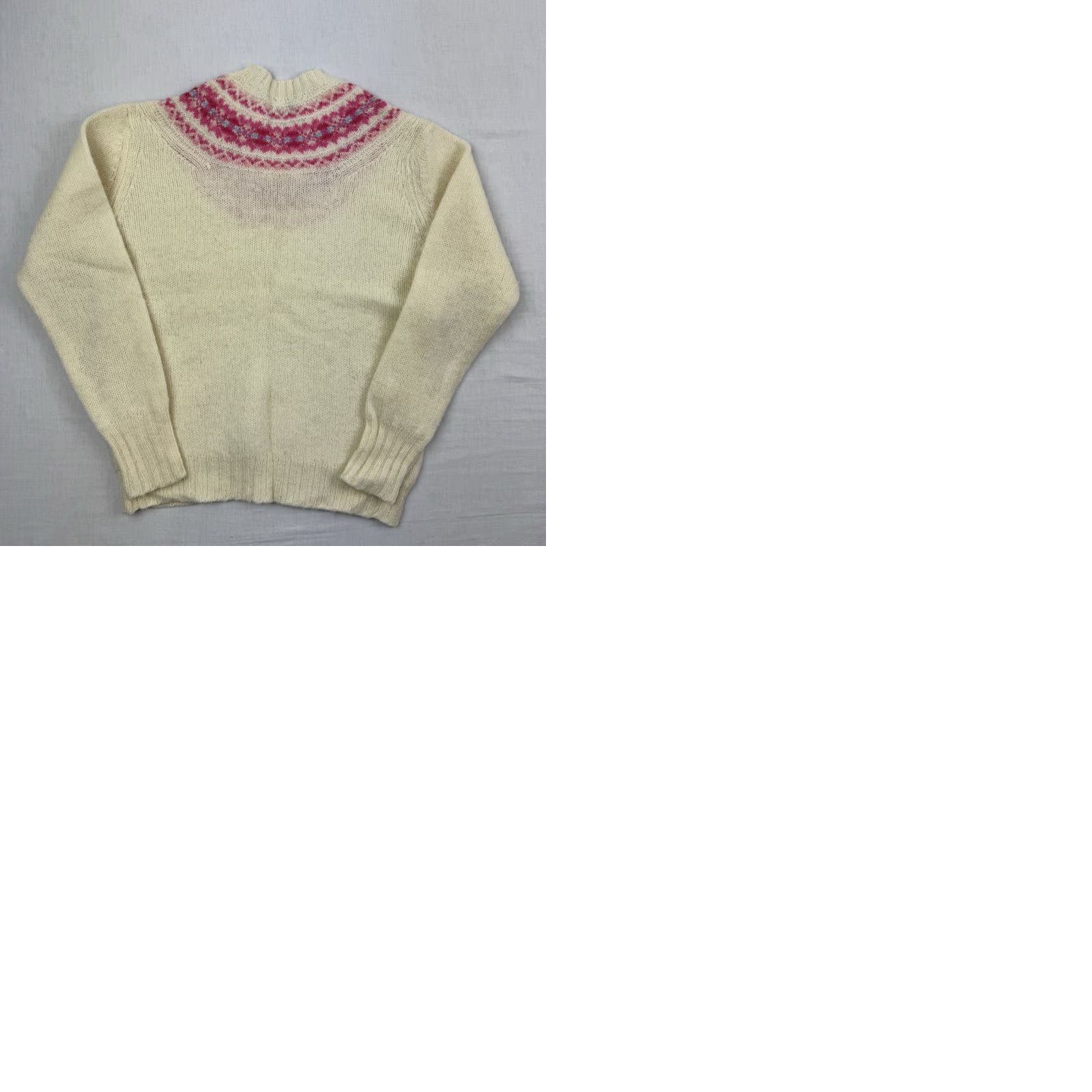 Vintage VINTAGE Deans Of Scotland Sweater Womens 38 Cream 1970s 100% Wool Shetland Size S / US 4 / IT 40 - 10 Thumbnail