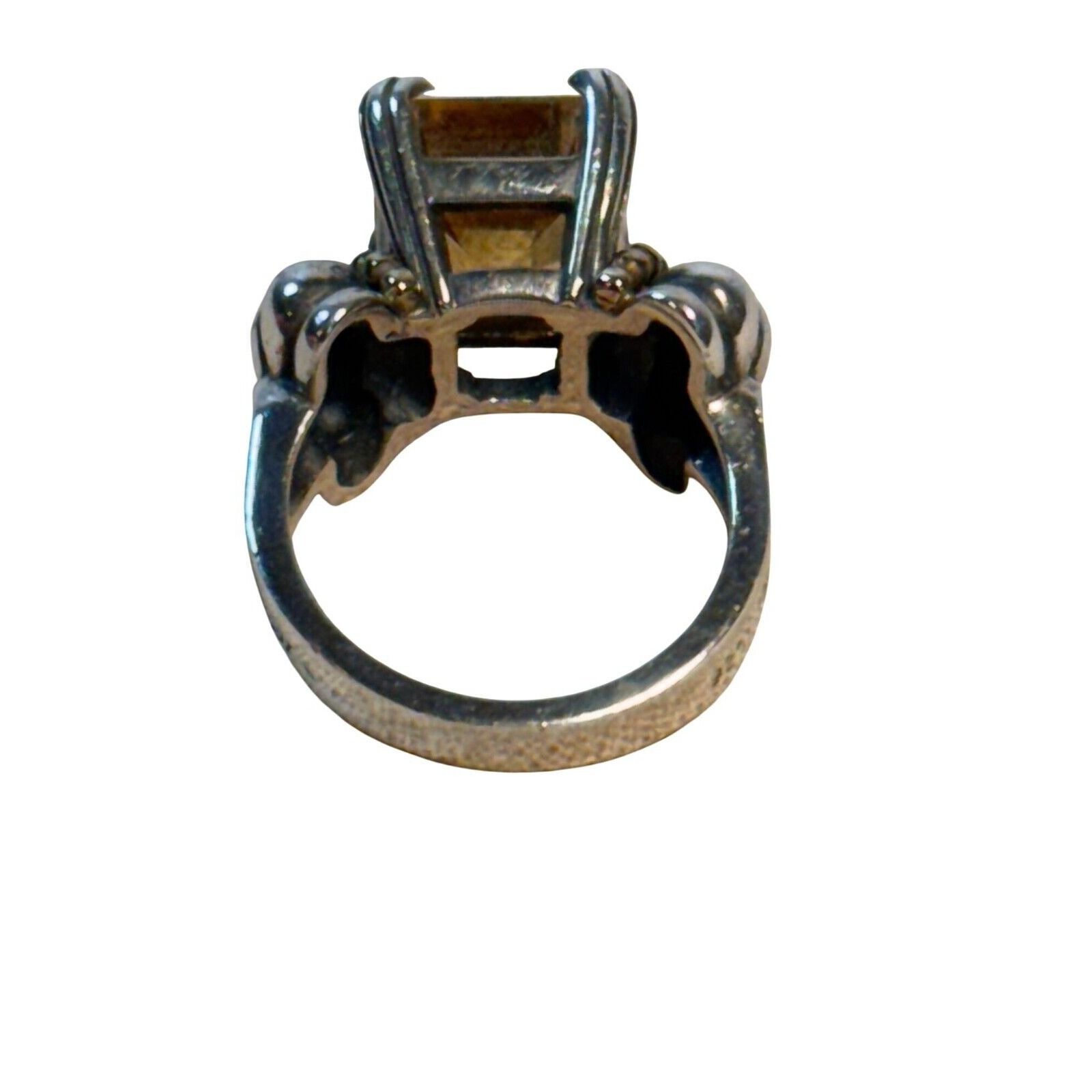 Other LAGOS CAVIAR Sterling Silver & 18K Gold Emerald Cut CITRINE Size ONE SIZE - 7 Thumbnail