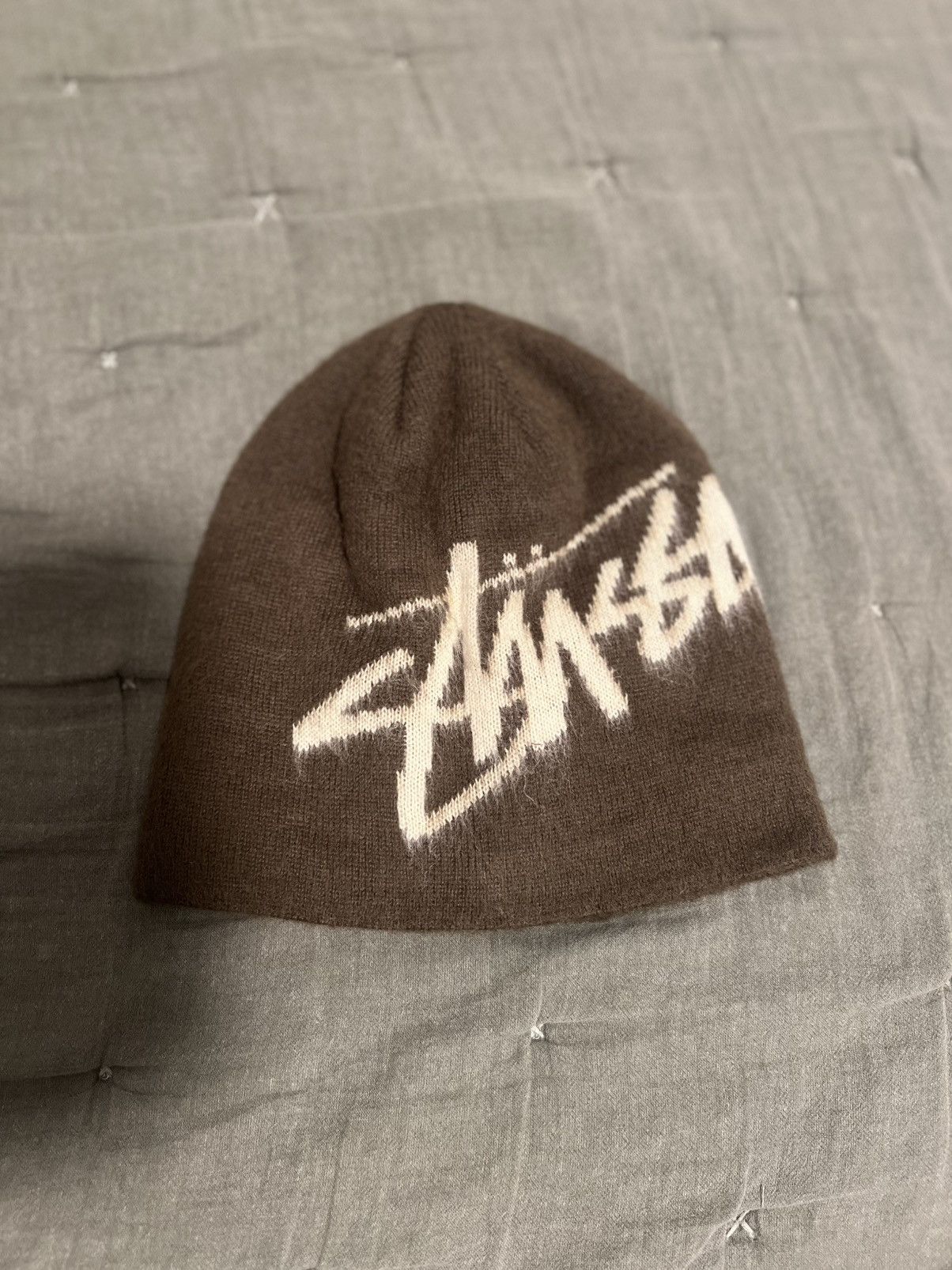 Stussy Stussy Brushed Out Stock Skullcap - Brown Beanie Hat | Grailed