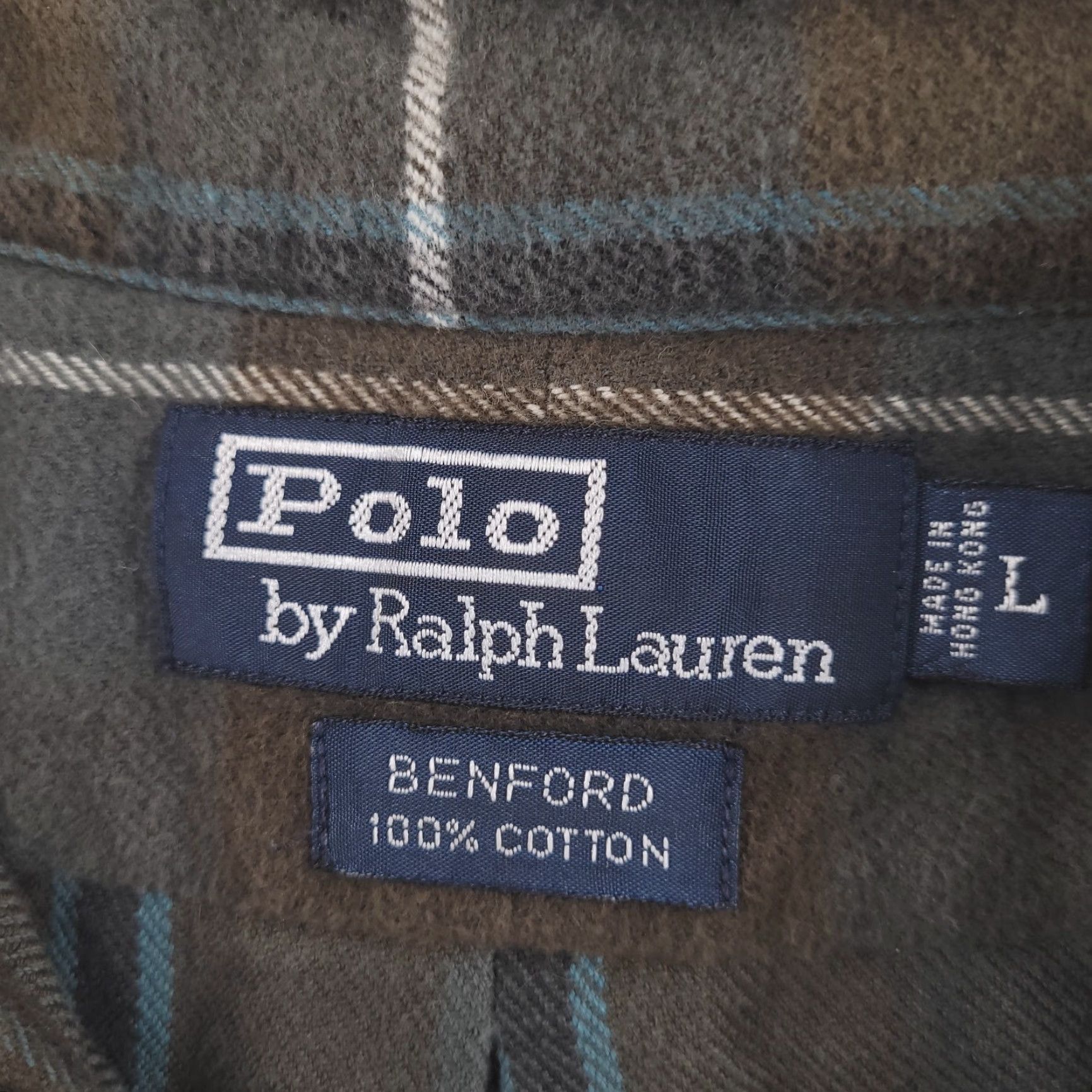 Polo Ralph Lauren VINTAGE Polo Ralph Lauren Shirt Mens Large Brown Flannel Overshirt Size US L / EU 52-54 / 3 - 3 Thumbnail