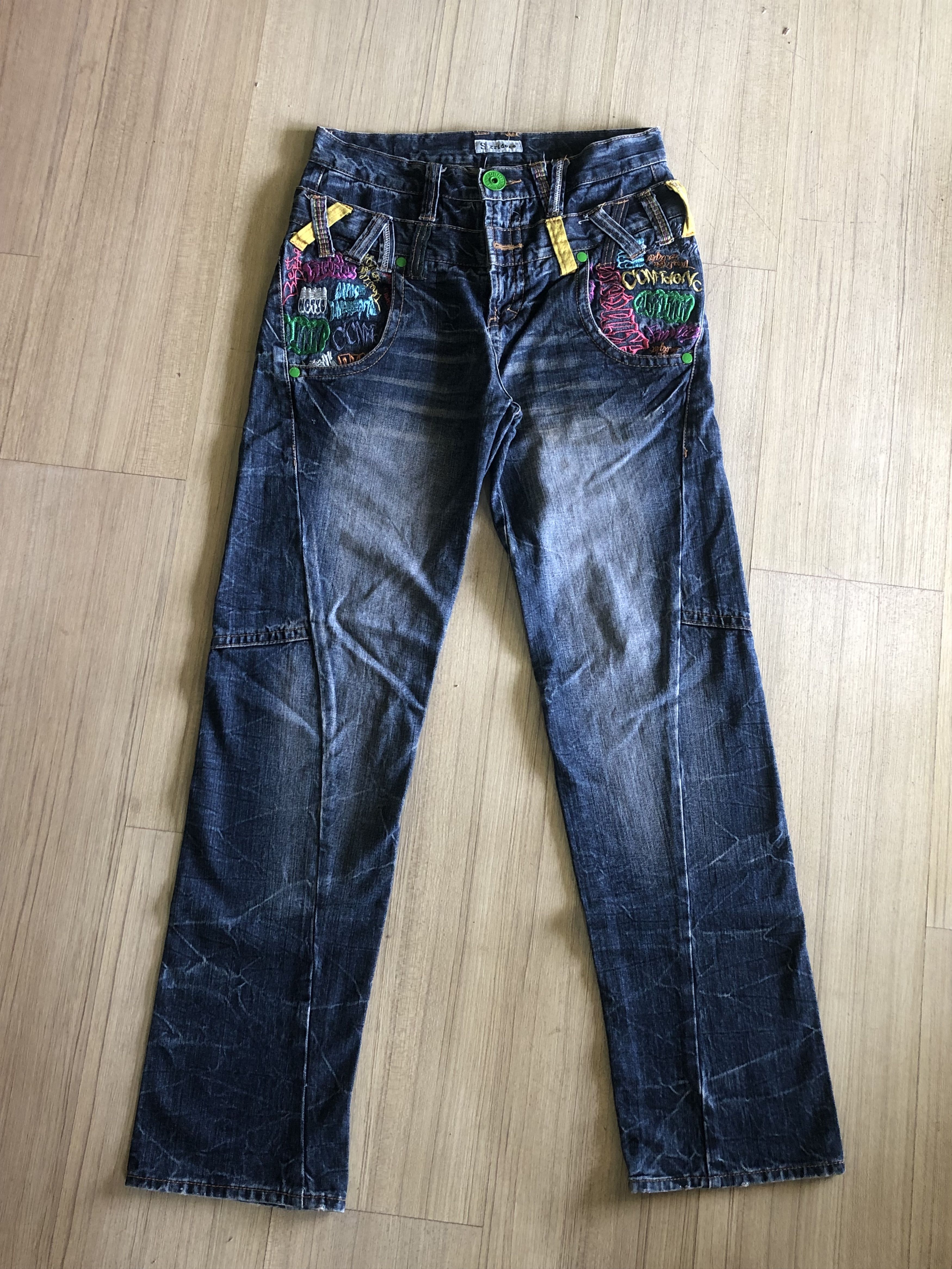 If Six Was Nine vintage sorridere japanese double waist straight cut jeans Size US 31 - 1 Thumbnail