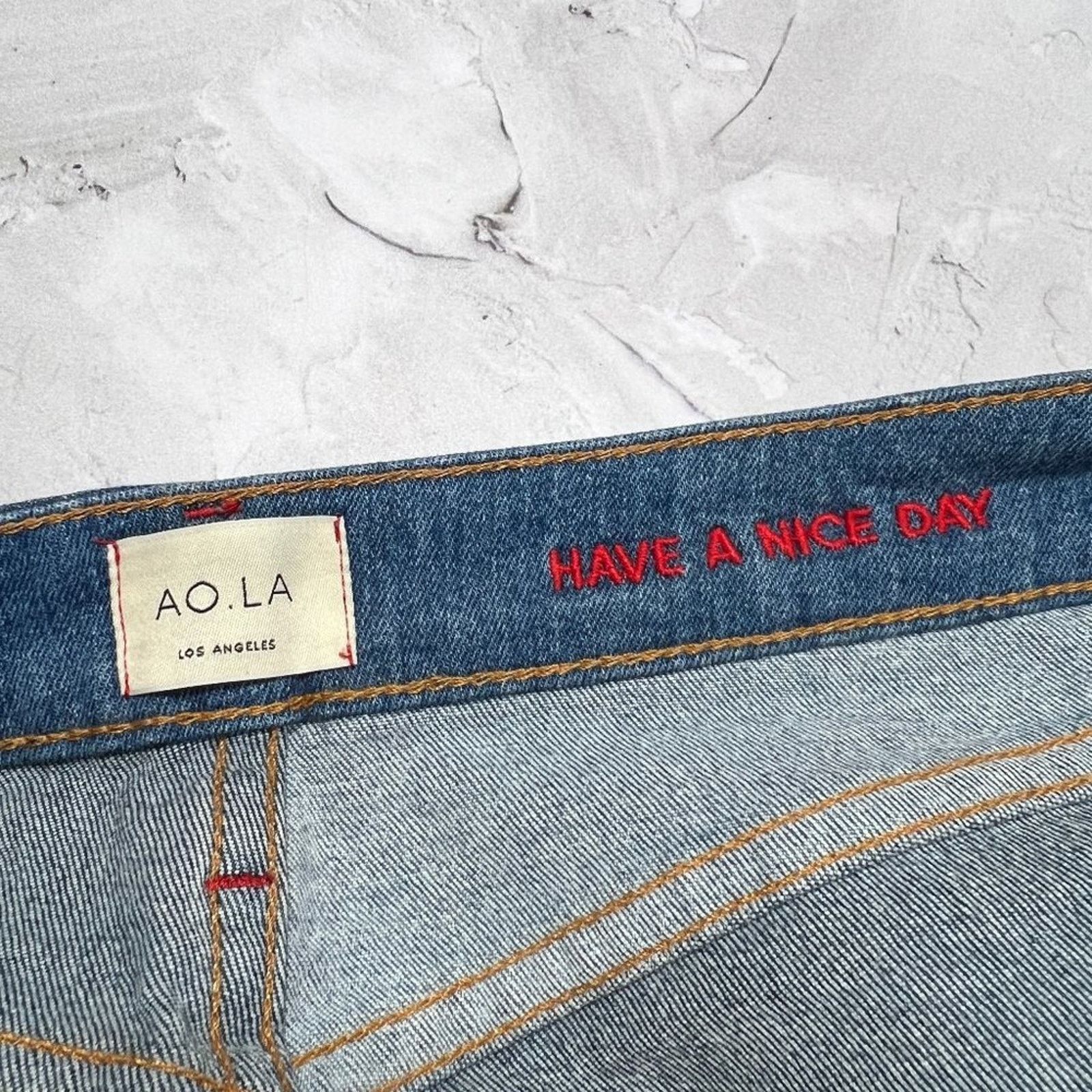 Alice + Olivia AO.LA Alice + Olivia Keep Steppin Denim Mini Skirt Size 25 Size 25" / US 0 / IT 36 - 6 Thumbnail