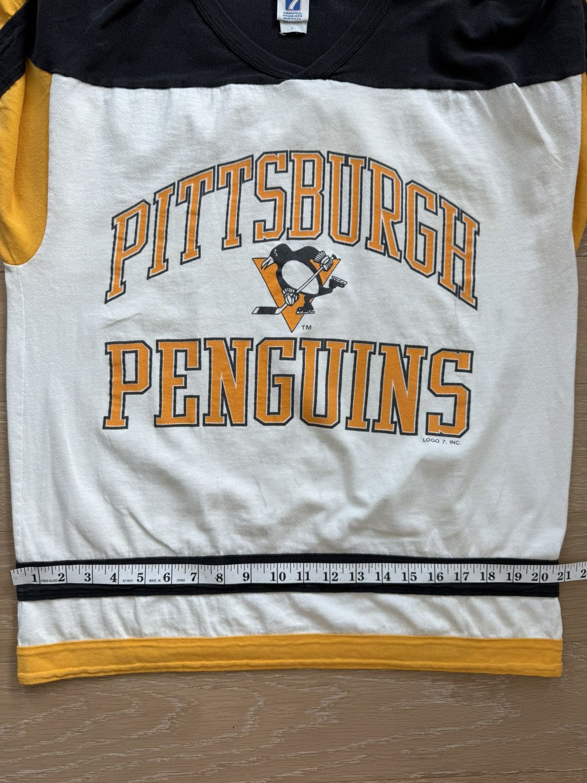 Logo 7 Vintage Pittsburgh Penguins NHL shirt Size US L / EU 52-54 / 3 - 9 Thumbnail