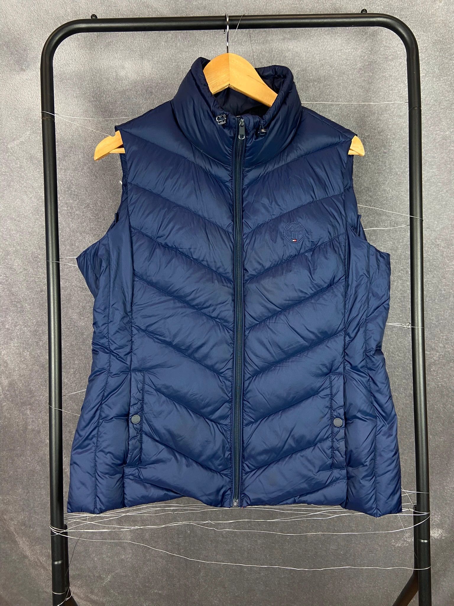 Tommy Hilfiger Tommy Hilfiger Puffer Vest L Women’s | Navy Down Gilet Size L / US 10 / IT 46 - 1 Thumbnail