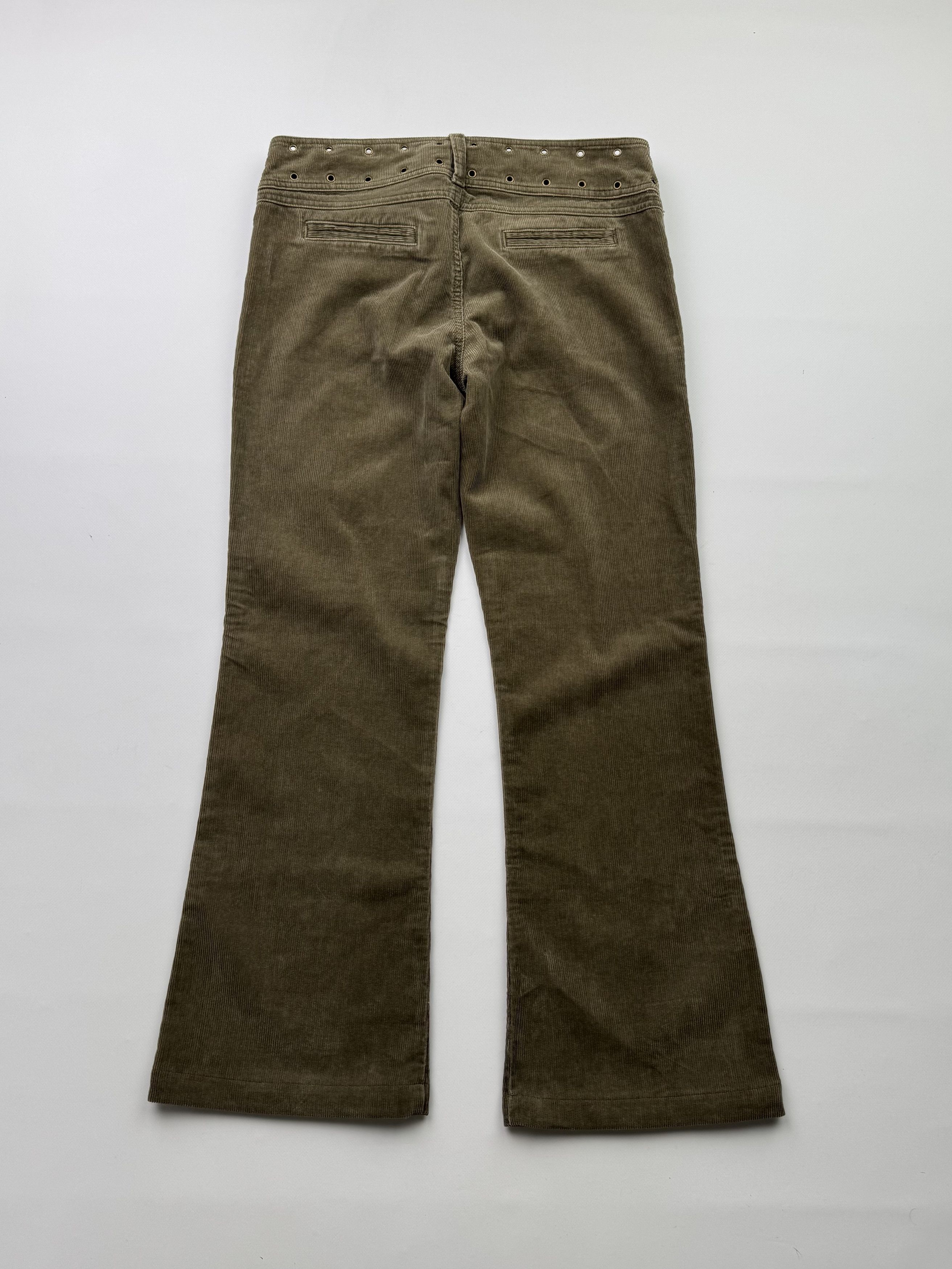 Hysteric Glamour Vintage Flare Corduroy Pants With Wide Belt B738(V276)E2 Size 30" / US 8 / IT 44 - 6 Thumbnail