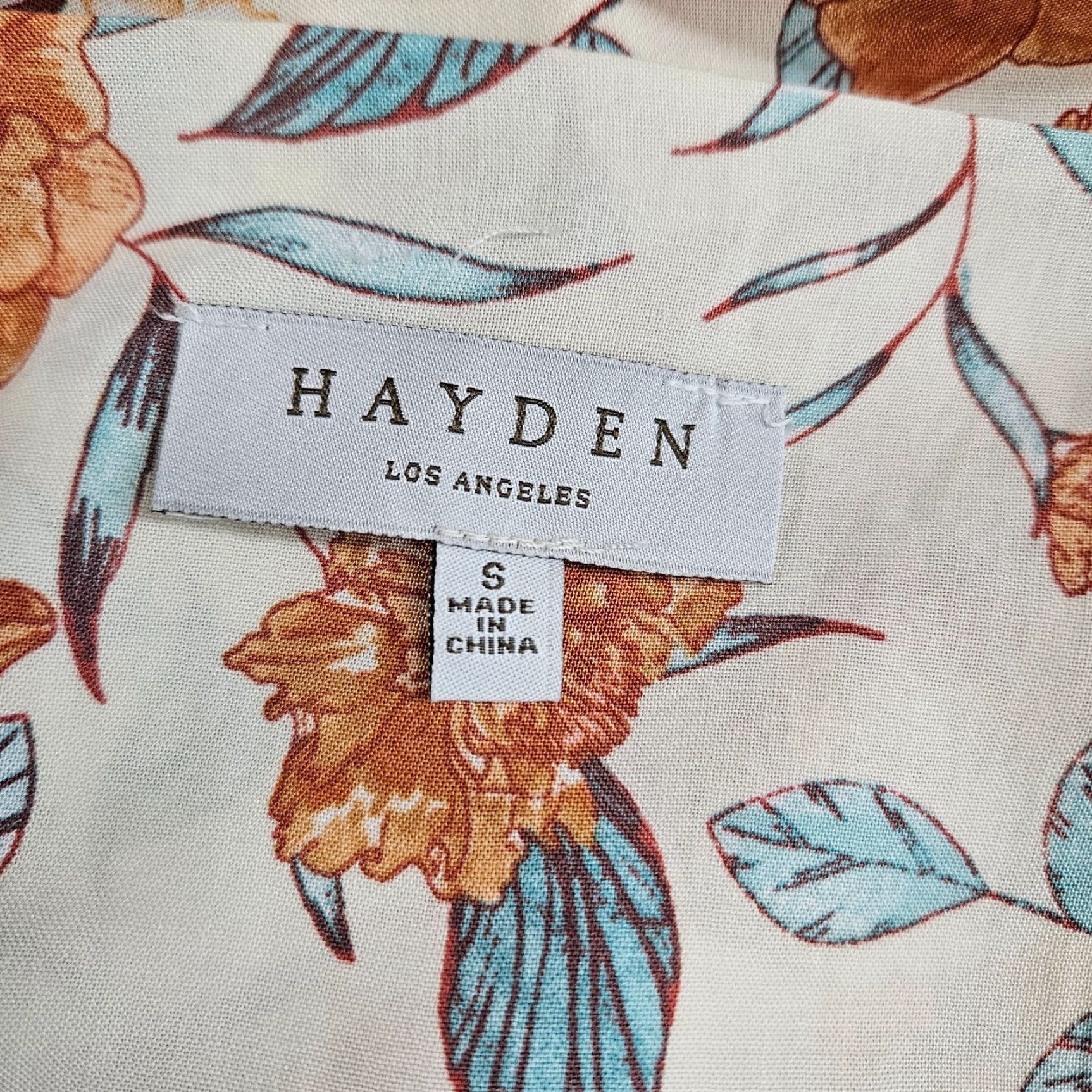 Vintage Hayden Womens Dress Small Cream Pink Floral 3/4 Sleeve Rayon Size S / US 4 / IT 40 - 6 Thumbnail