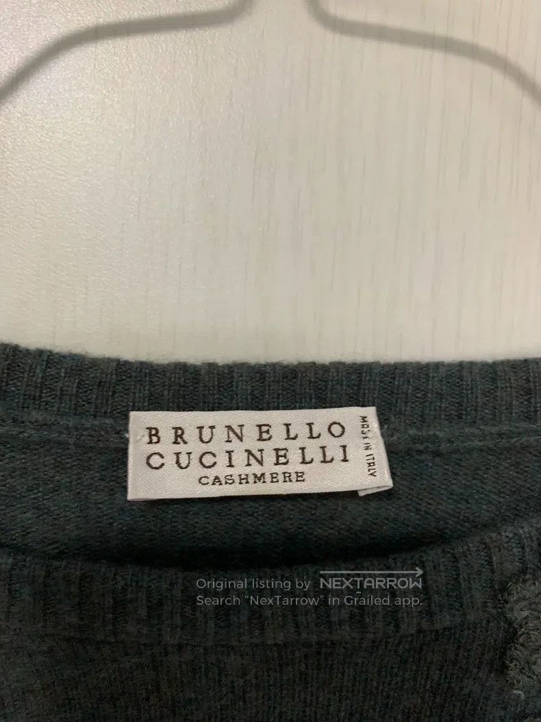 Brunello Cucinelli Brunello Cucinelli Cashmere Sweater, Dark Gray, Blended wi Size XL / US 12-14 / IT 48-50 - 4 Thumbnail