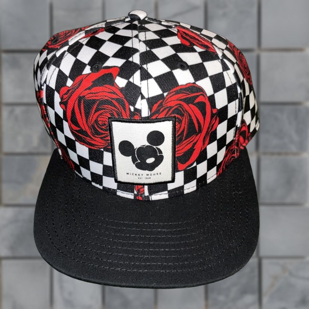 Vintage Mickey Mouse X Neff Hat SnapBack Adult One Size Black And White Adjustable Mens Size ONE SIZE - 1 Thumbnail