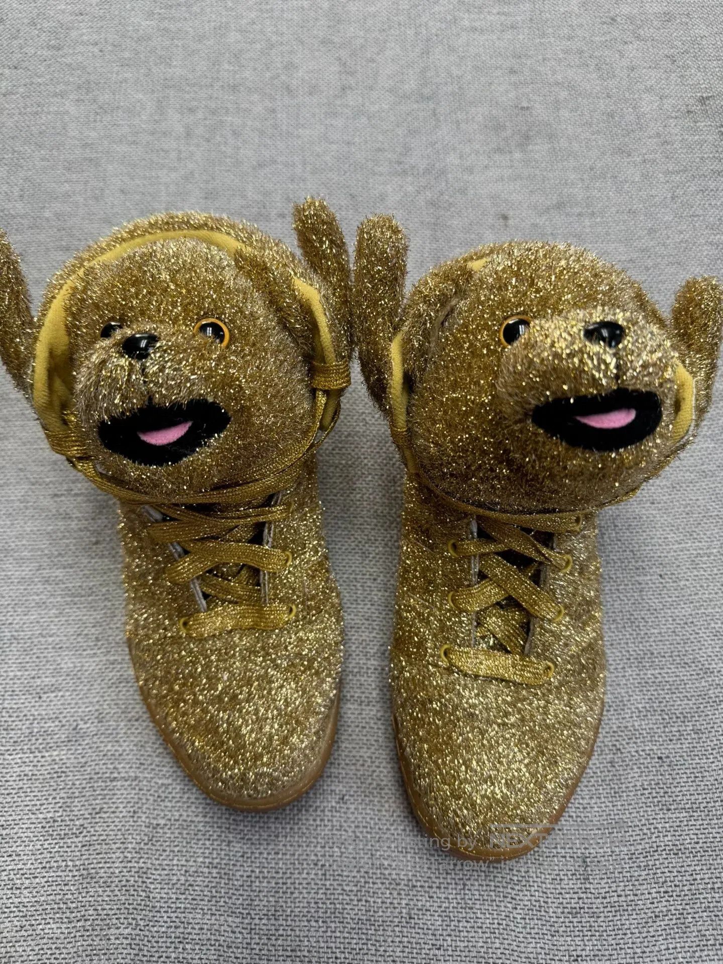 Adidas × Jeremy Scott Jeremy Scott Adidas Gold Teddy bear shoes