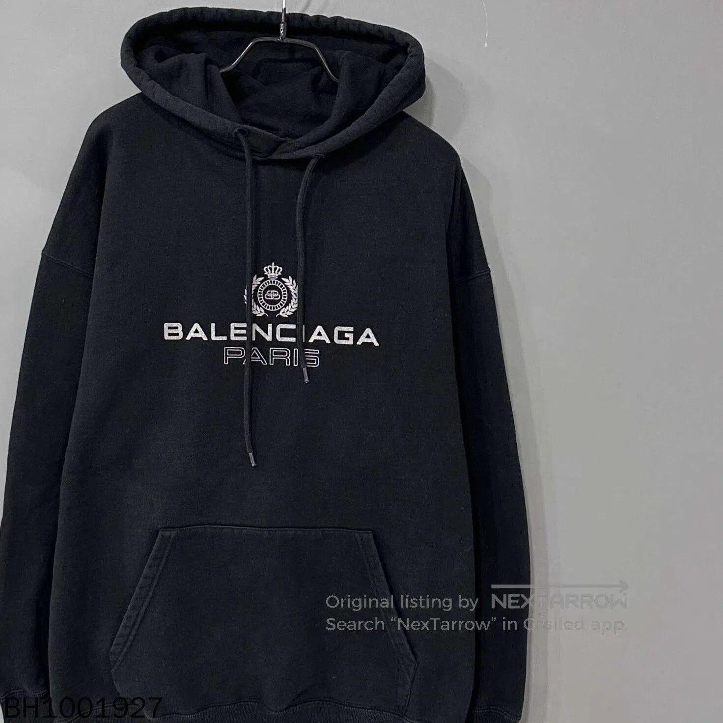 Balenciaga black balenciaga hoodie with logo. Size US XS / EU 42 / 0 - 6 Thumbnail
