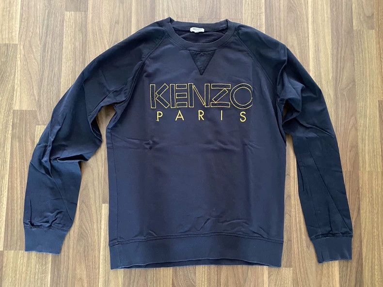 Kenzo KENZO Blue patchwork embroidered hoodie Size US S / EU 44-46 / 1 - 1 Thumbnail