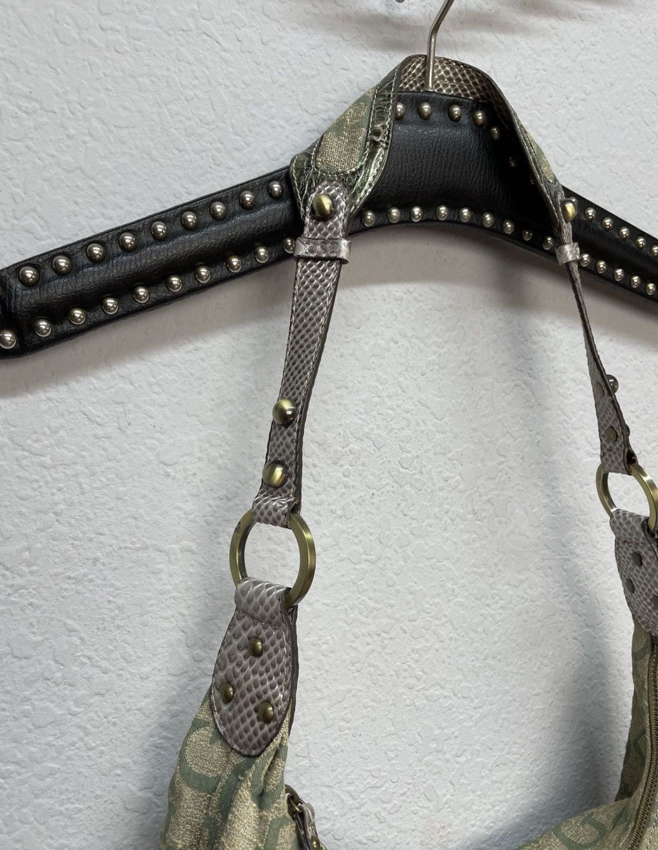 Guess Rare Y2K Vintage GUESS Baguette Shoulder Bag Denim Size ONE SIZE - 14 Thumbnail