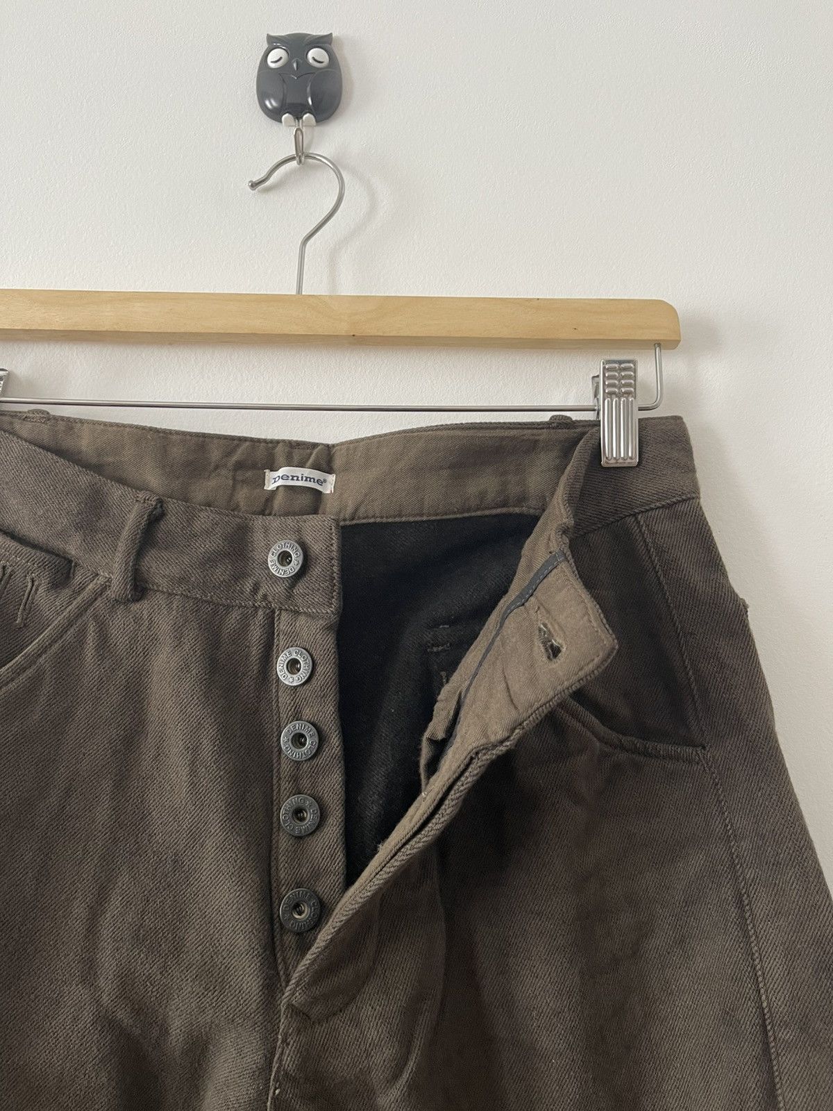 Denime Rare Vintage DENIME Union Made Wool Flap Pocket Button Fly Size US 29 - 13 Thumbnail