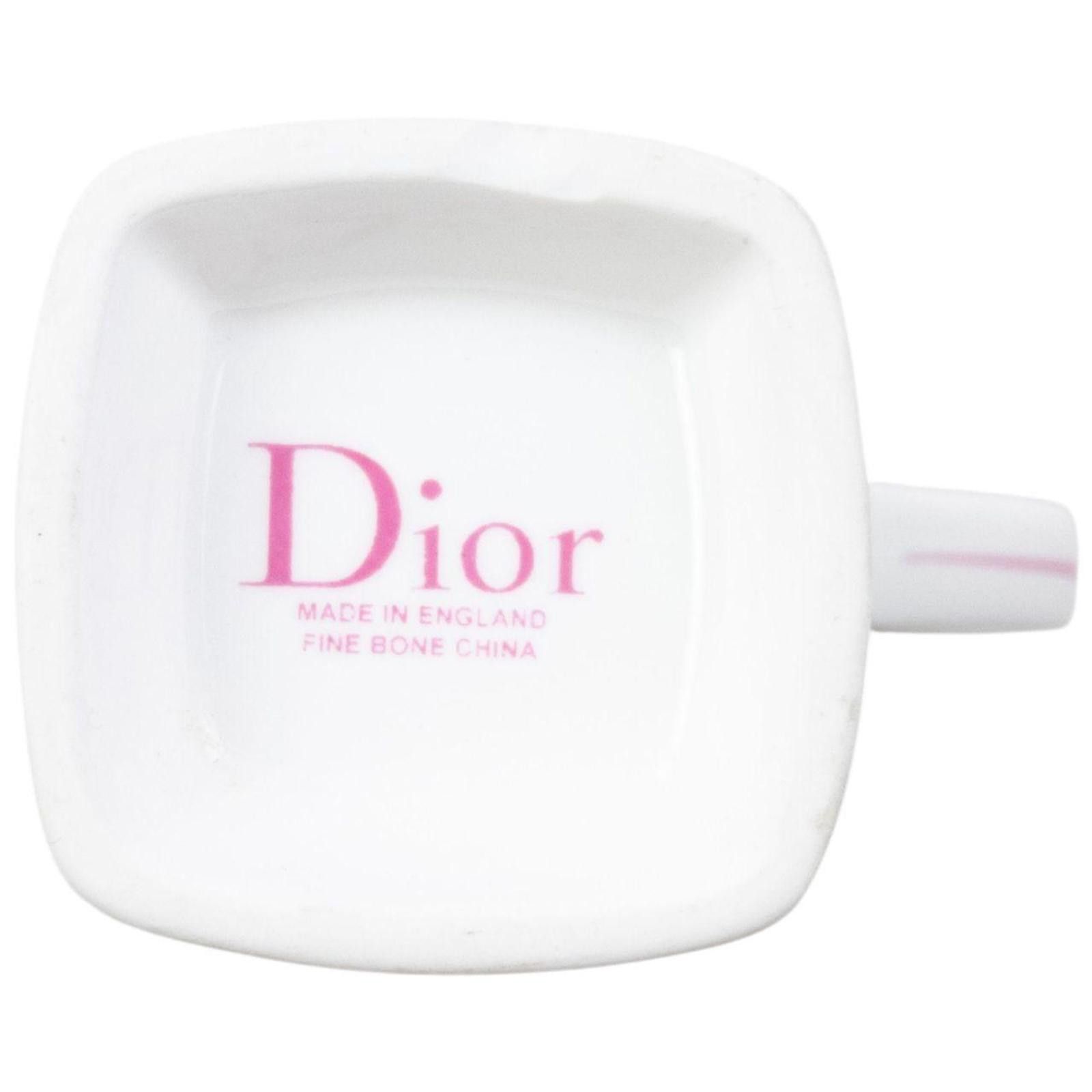 Dior Vintage 2000s Dior Monogram Fine Bone China Mug Size ONE SIZE - 5 Thumbnail