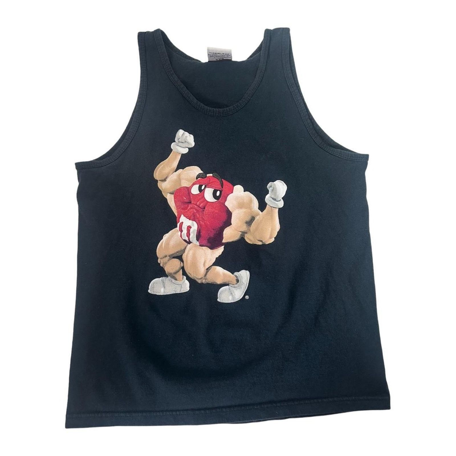 Vintage M&m's vintage tank top red muscle man black men's L Size US L / EU 52-54 / 3 - 1 Thumbnail